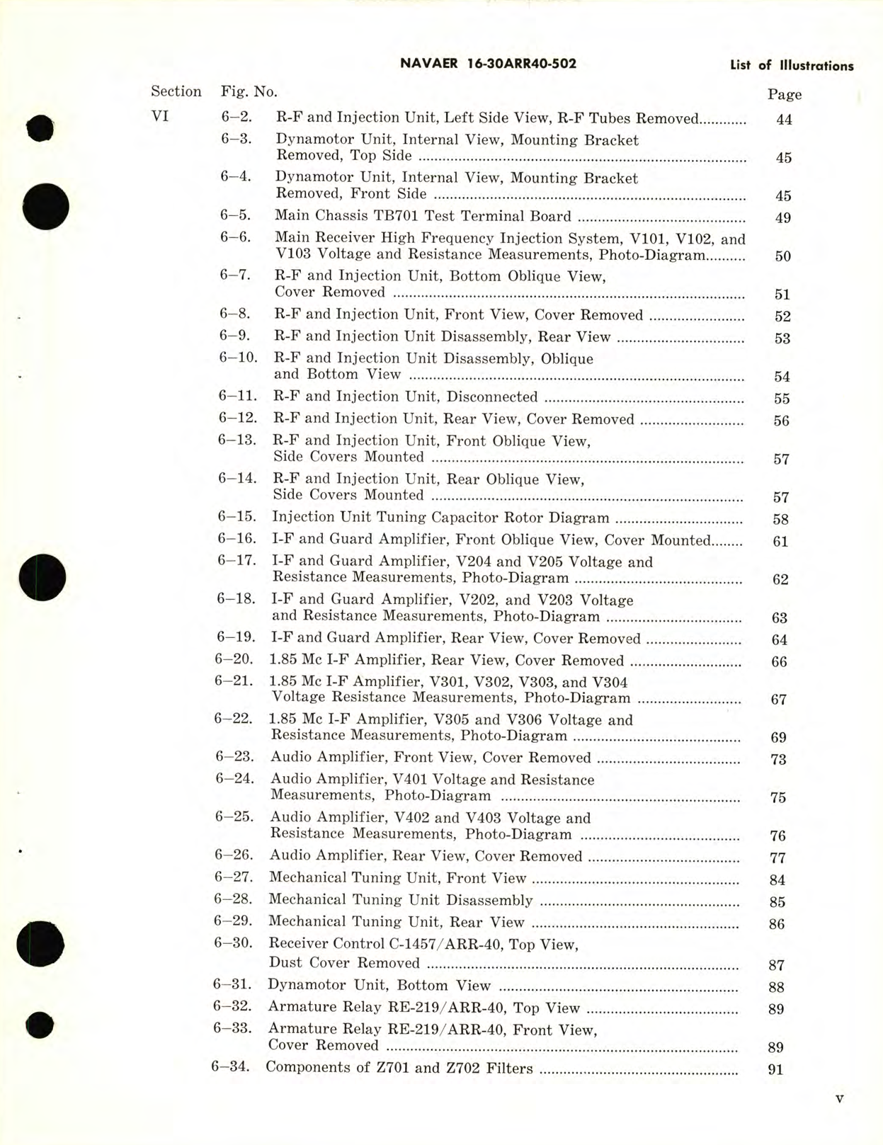 Sample page 7 from AirCorps Library document: Service Instructions for Receiving Set, Radio AN/ARR-40