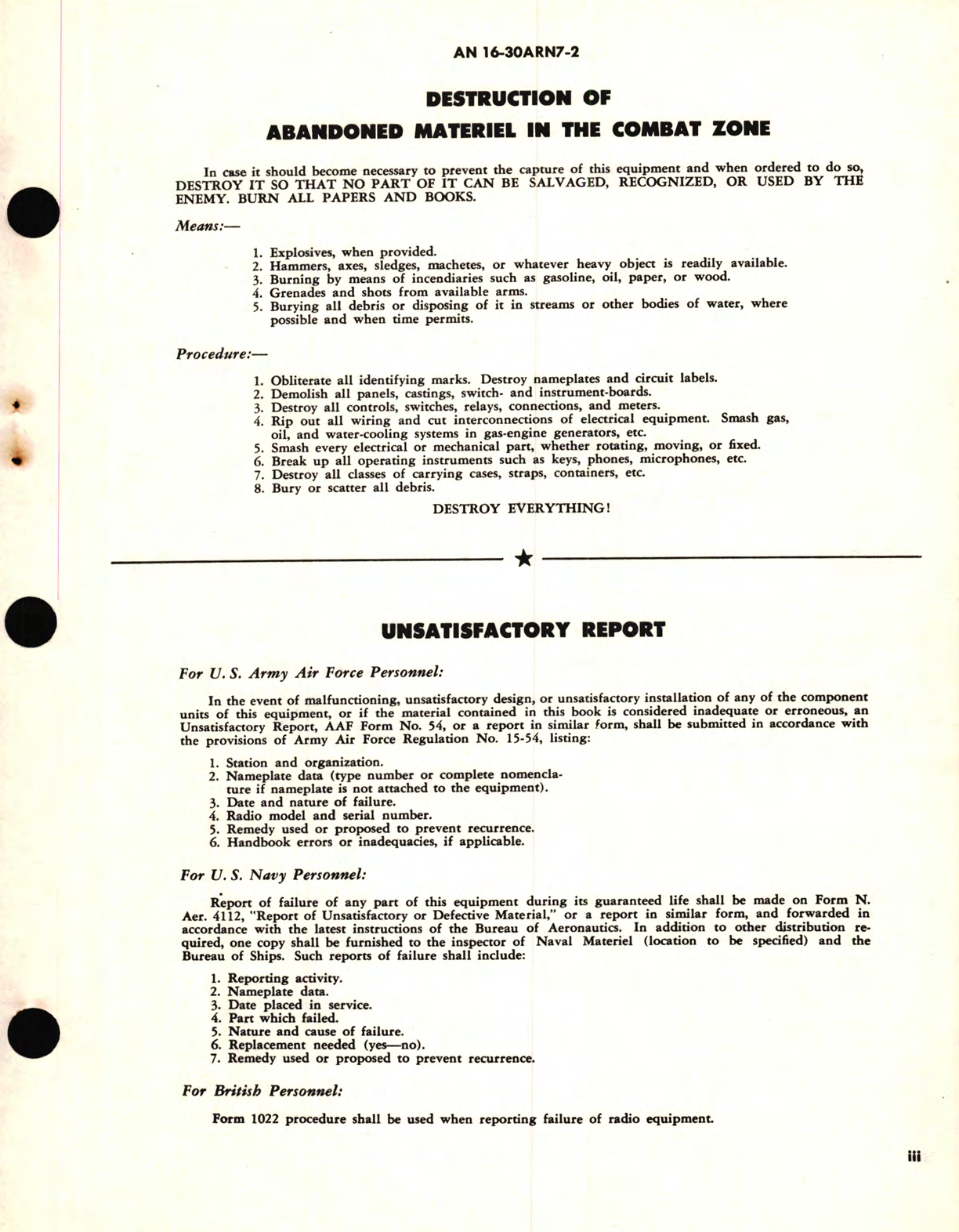 Sample page 5 from AirCorps Library document: Operating Instructions for Radio Compass AN/ARN-7