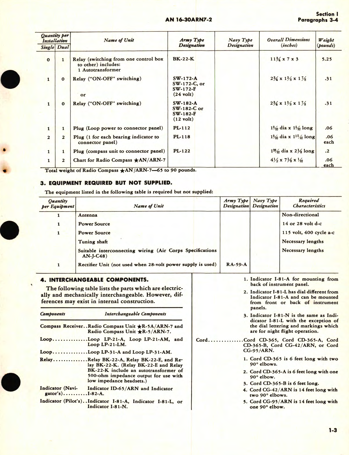 Sample page 9 from AirCorps Library document: Operating Instructions for Radio Compass AN/ARN-7