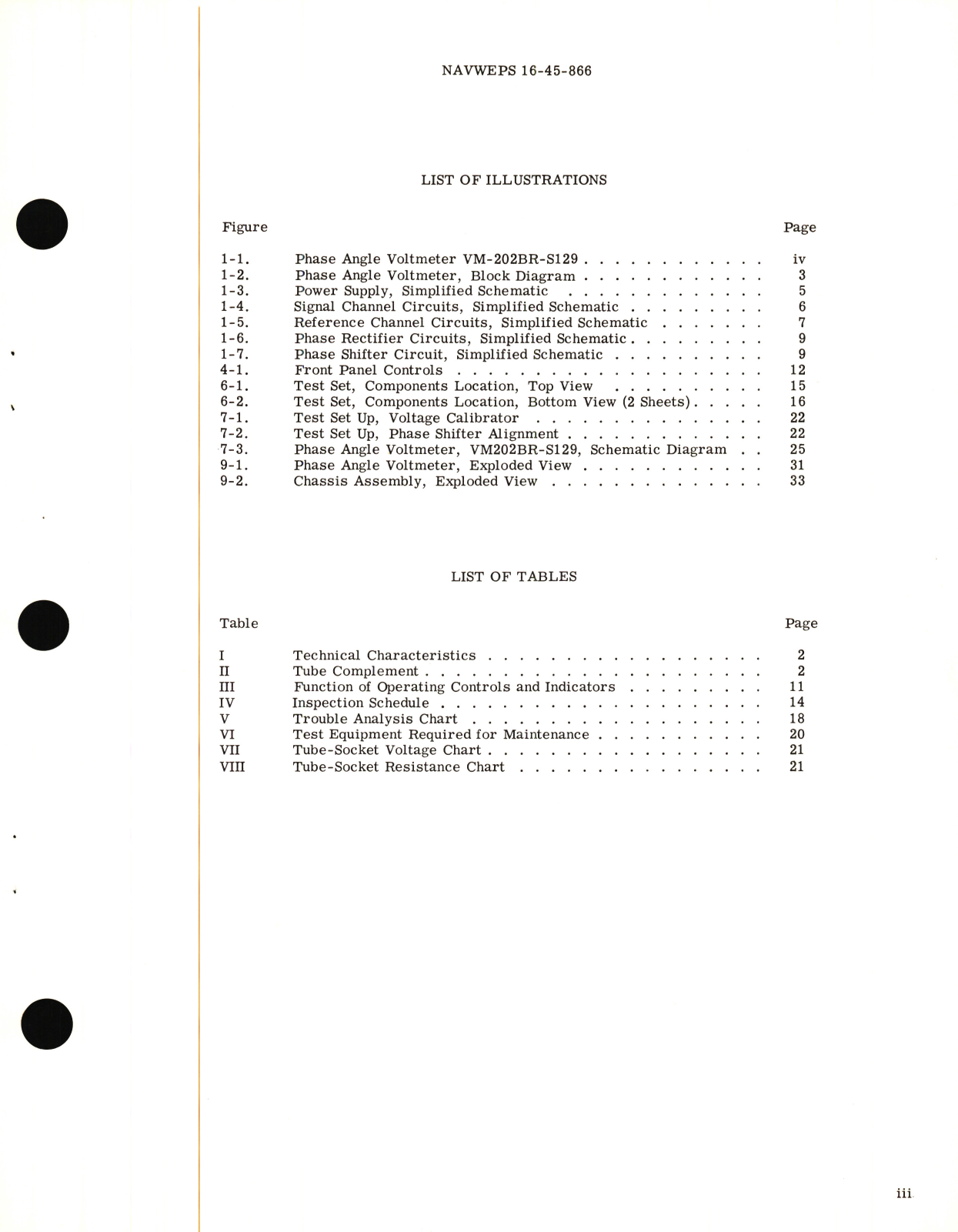 Sample page 5 from AirCorps Library document: Operation and Service Instructions with Illustrated Parts Breakdown for Phase Angle Voltmeter Model VM-202BR-S129