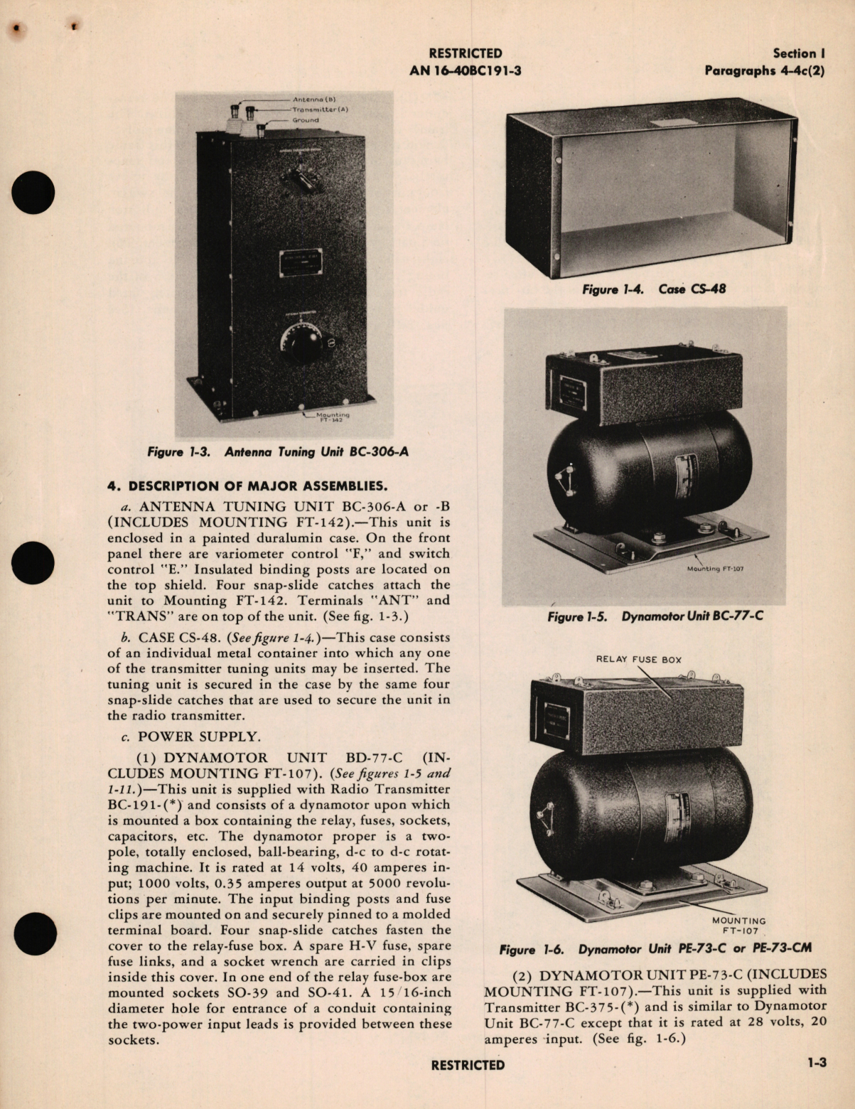 Sample page 9 from AirCorps Library document: Maintenance Instructions for Radio Transmitters BC-191-() and BC-375-() and Associated Equipment