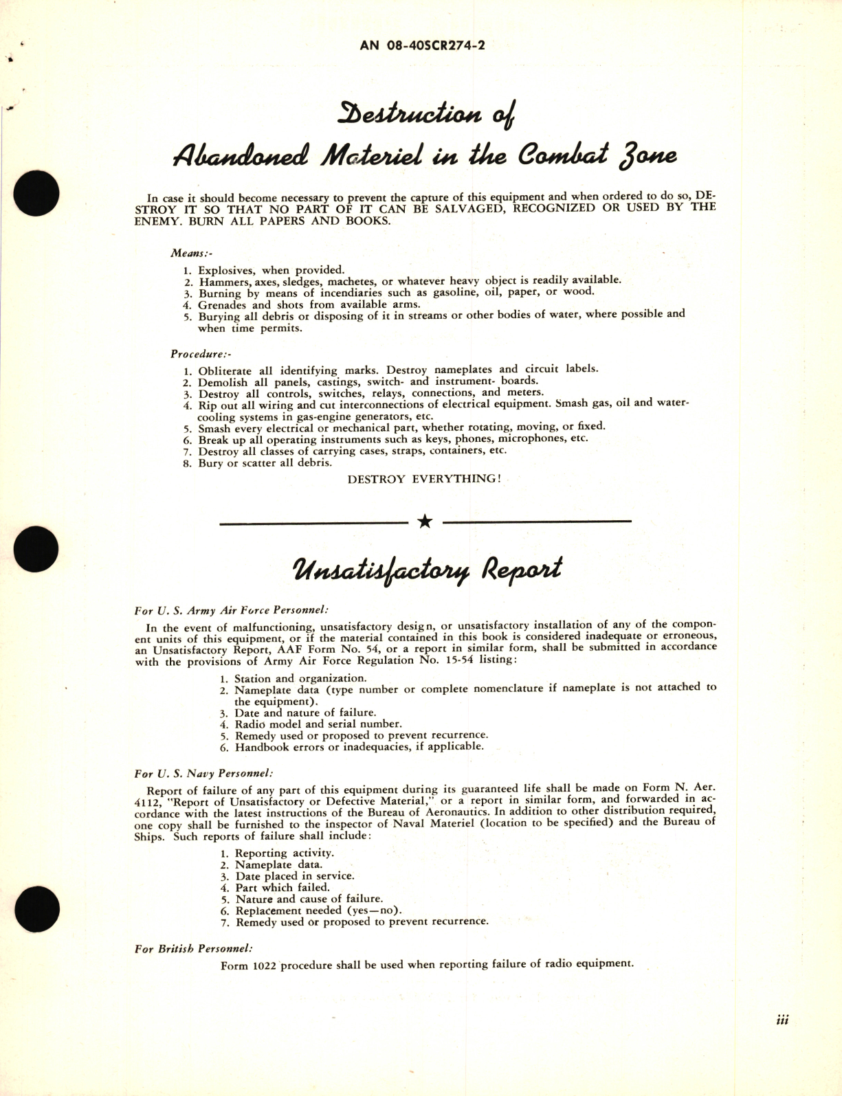 Sample page 5 from AirCorps Library document: Radio Set SCR-274-N