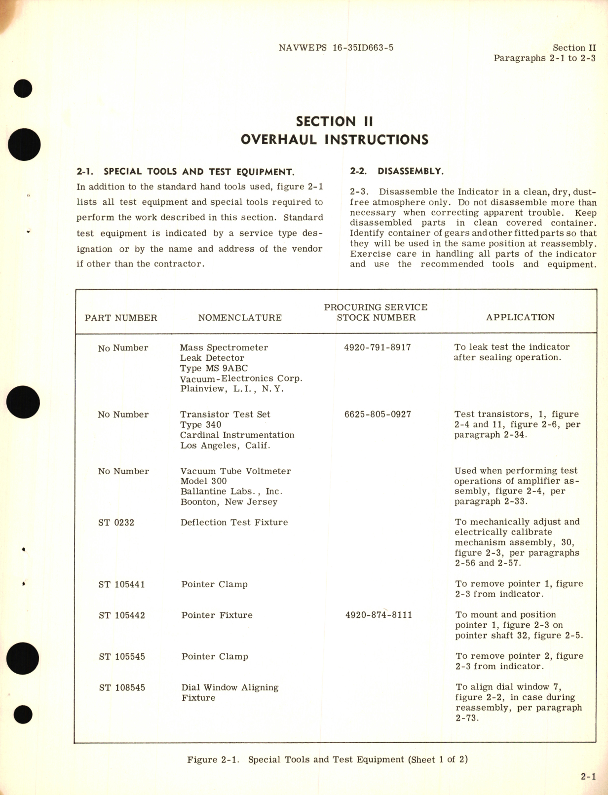 Sample page 7 from AirCorps Library document: Overhaul Instructions for Bearing - Distance - Heading Indicator Part No. 182774 and 196716 