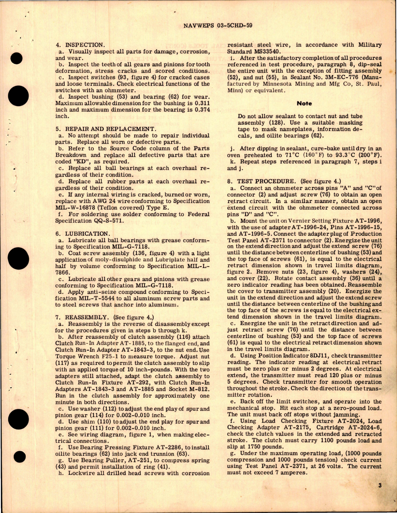 Sample page 5 from AirCorps Library document: Overhaul Instruction with Illustrated Parts Breakdown for Electromechanical Linear Actuator - Model L16-8-1