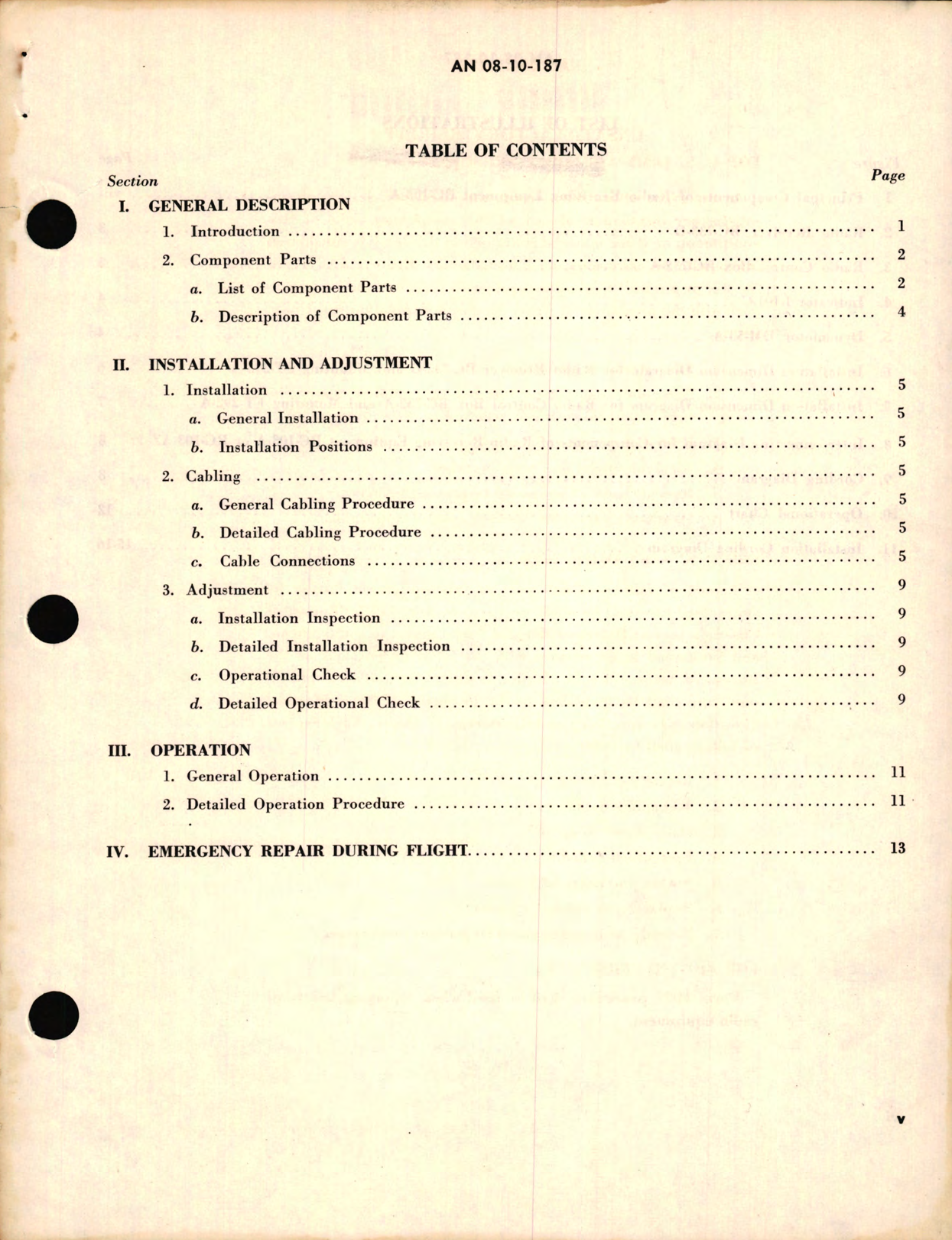 Sample page 5 from AirCorps Library document: Operating Instructions for Radio Receiving Equipment RC-103-A or RC-103-AZ