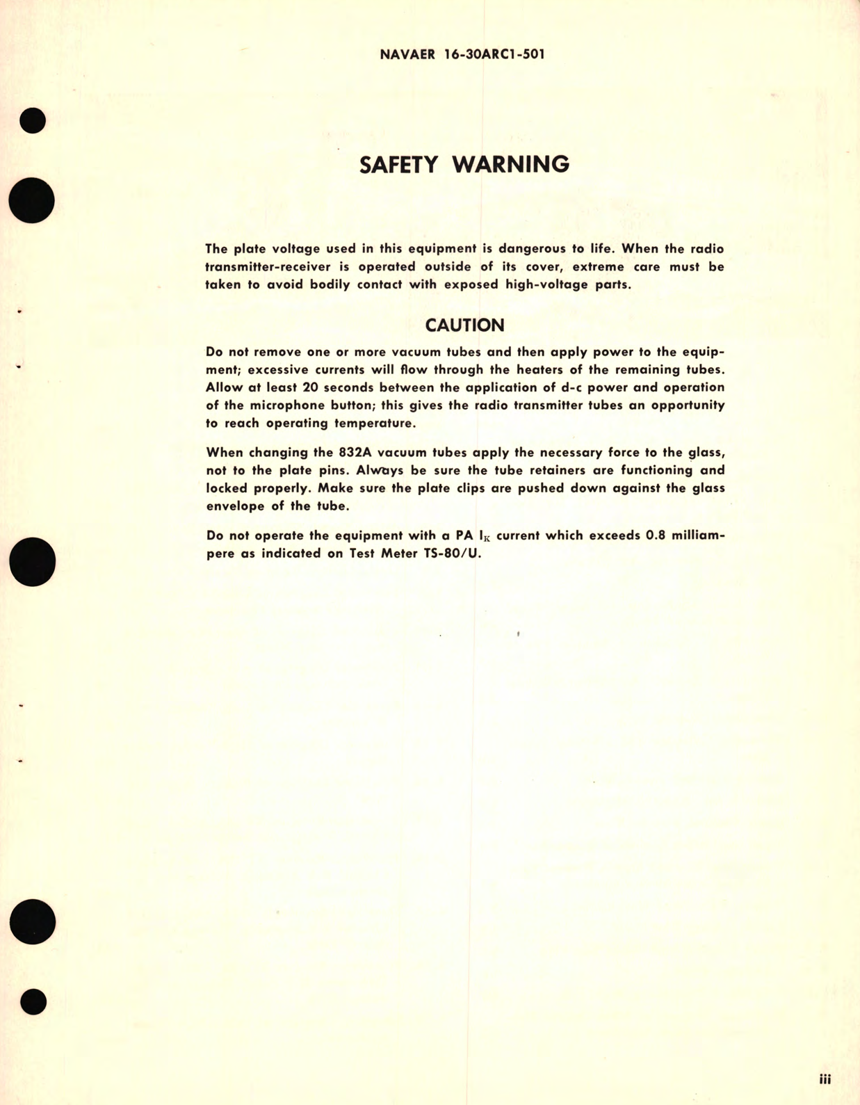 Sample page 5 from AirCorps Library document: Bench Test and Alignment Procedure for AN ARC-1-1A Radio Set
