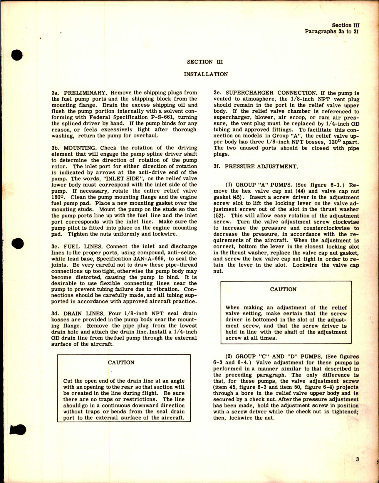 Sample page 5 from AirCorps Library document: Overhaul Instructions for Engine Driven Fuel Pumps