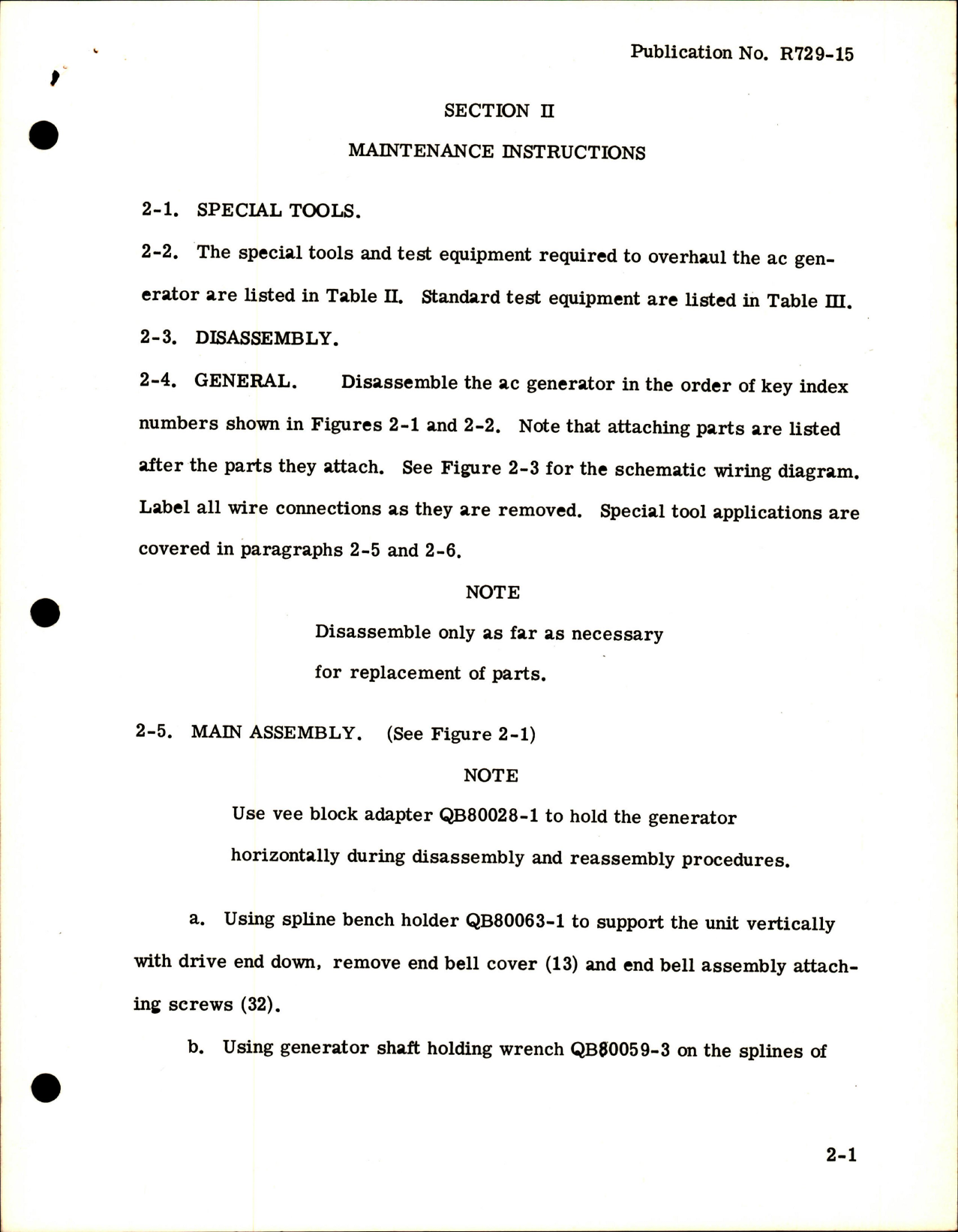 Sample page 9 from AirCorps Library document: Maintenance Instructions with Parts for AC Generator - Type 28B135-29-A, 28B135-76-A