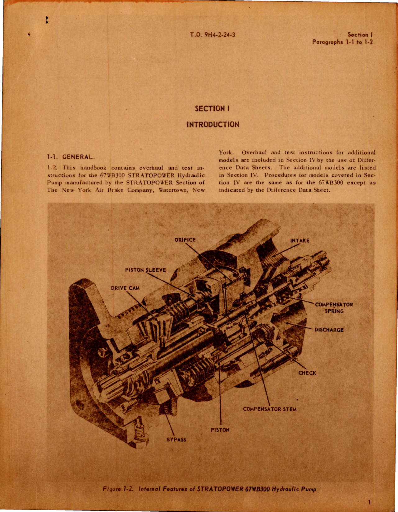 Sample page 7 from AirCorps Library document: Overhaul Instructions for Stratopower Hydraulic Pump - Model 67 WB 300 