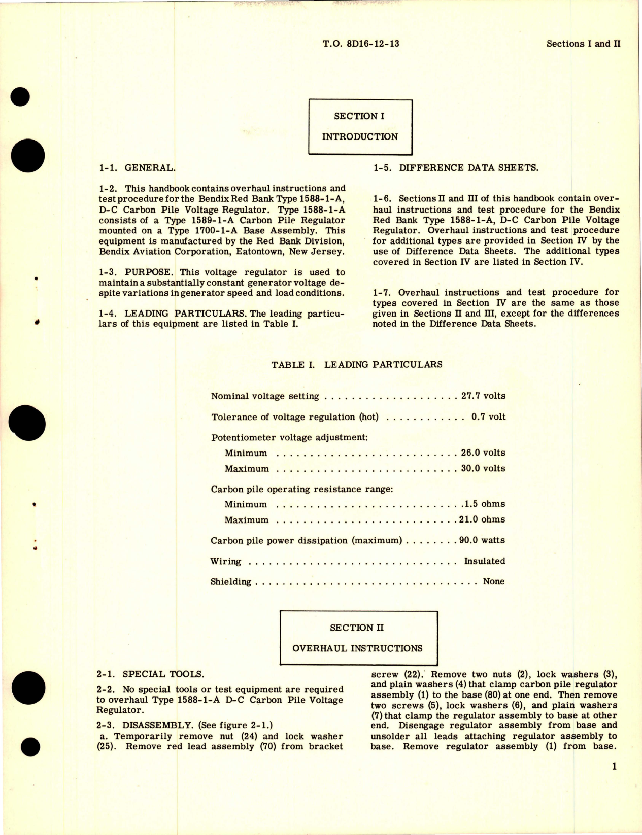 Sample page 5 from AirCorps Library document: Overhaul Instructions for D-C Carbon Pile Voltage Regulator 