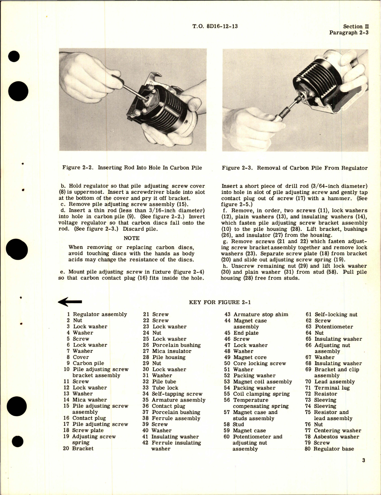 Sample page 7 from AirCorps Library document: Overhaul Instructions for D-C Carbon Pile Voltage Regulator 