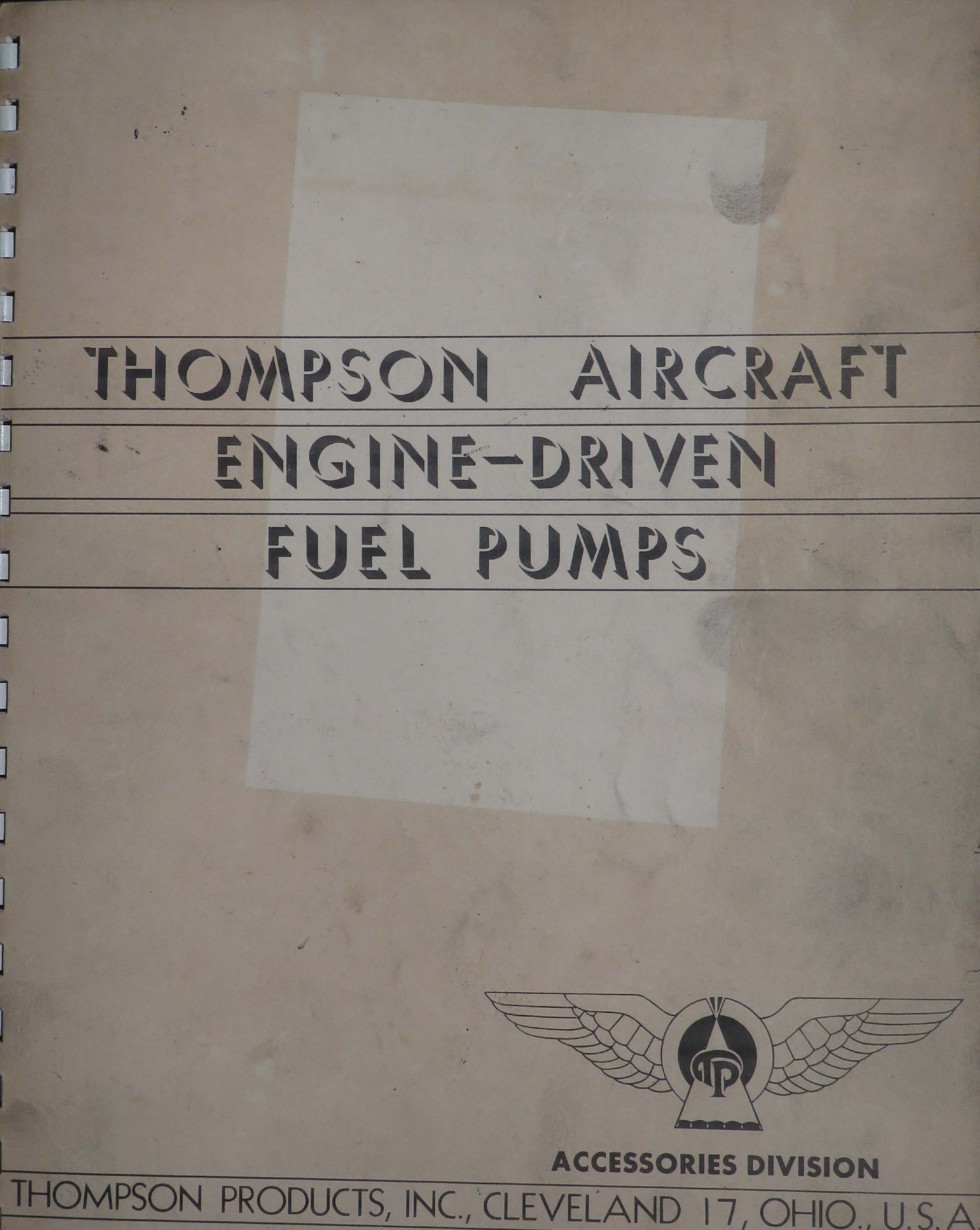 Sample page 1 from AirCorps Library document: Operation, Maintenance and Overhaul for Engine Driven Fuel Pumps 