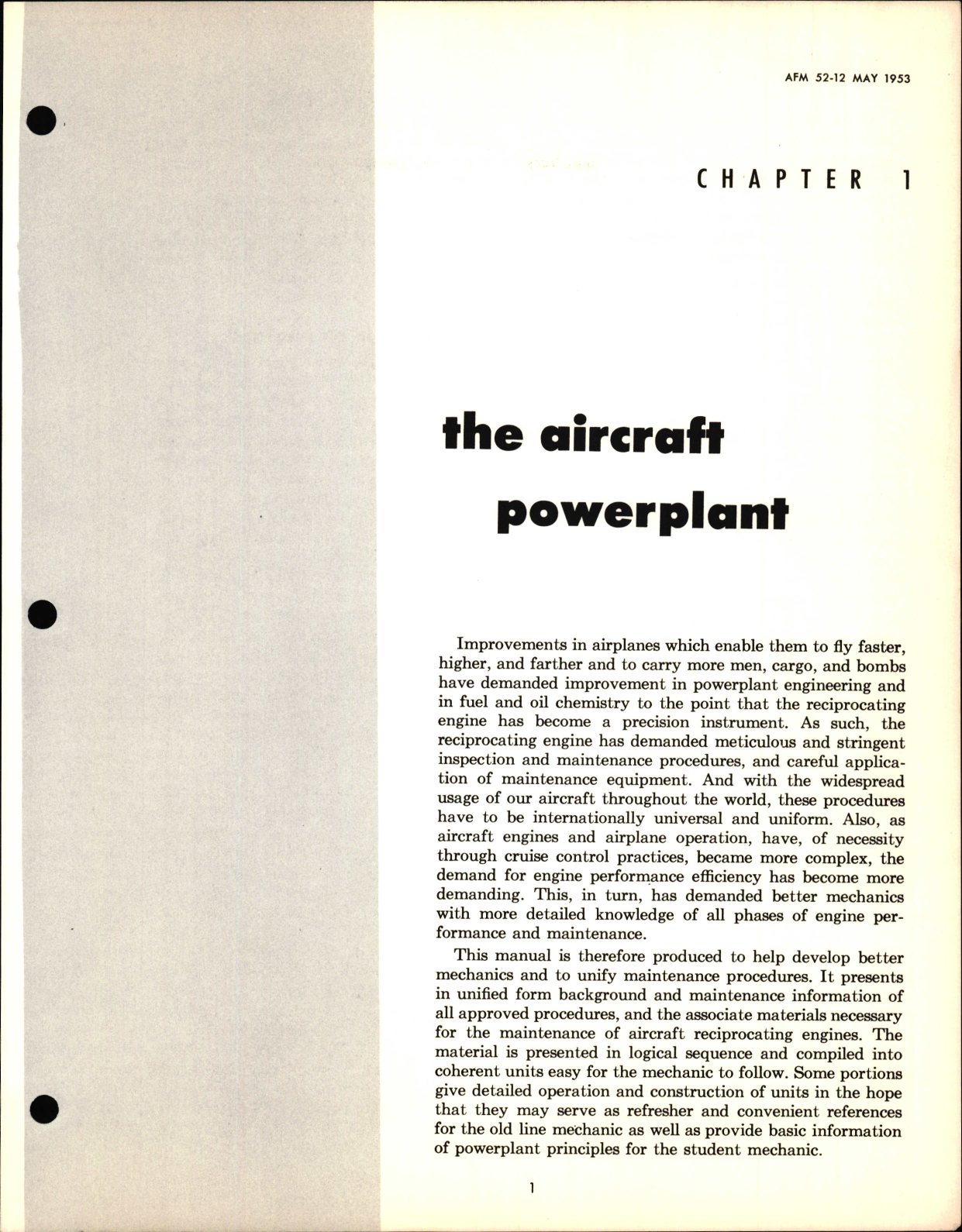 Sample page 5 from AirCorps Library document: Powerplant Maintenance for Reciprocating Engines