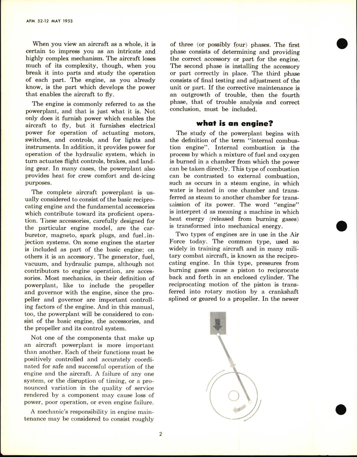 Sample page 6 from AirCorps Library document: Powerplant Maintenance for Reciprocating Engines