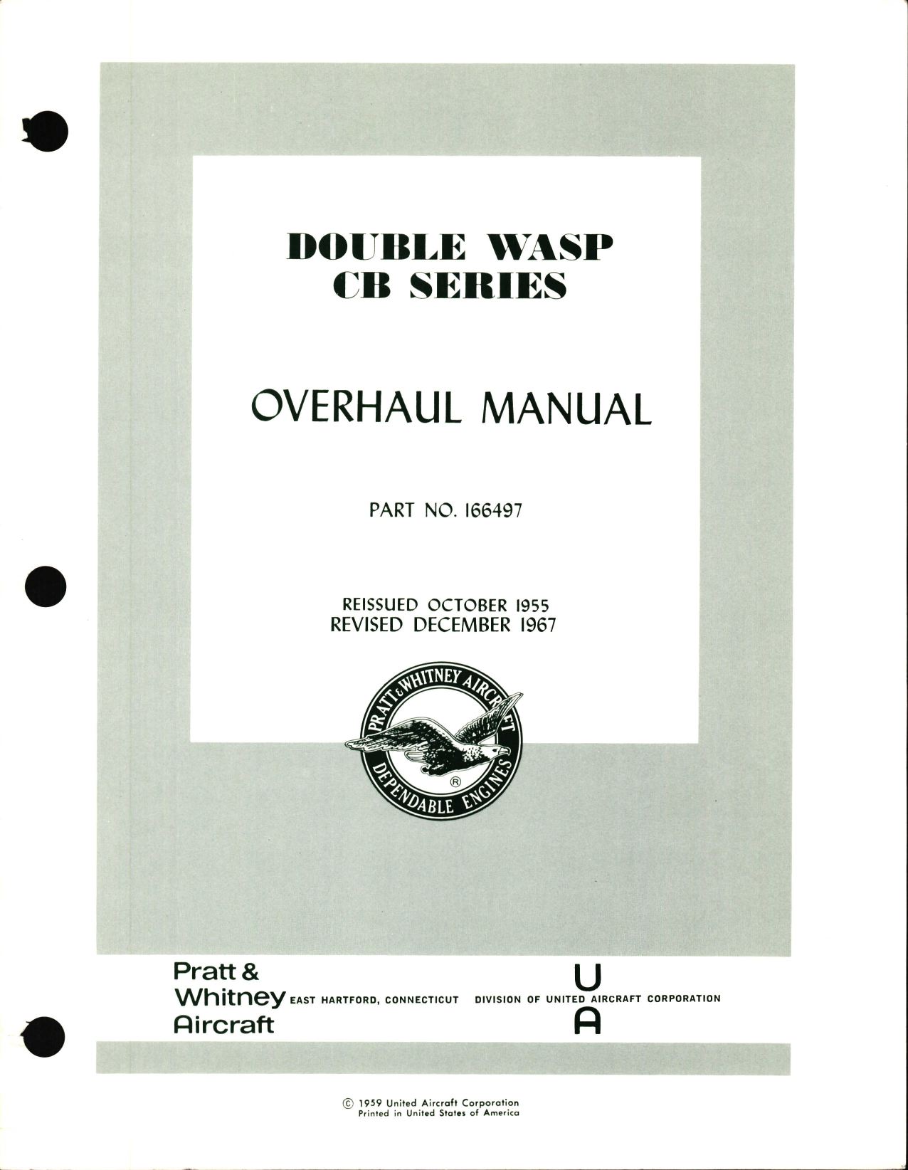 Sample page 5 from AirCorps Library document: Overhaul Manual for Double Wasp CB Series