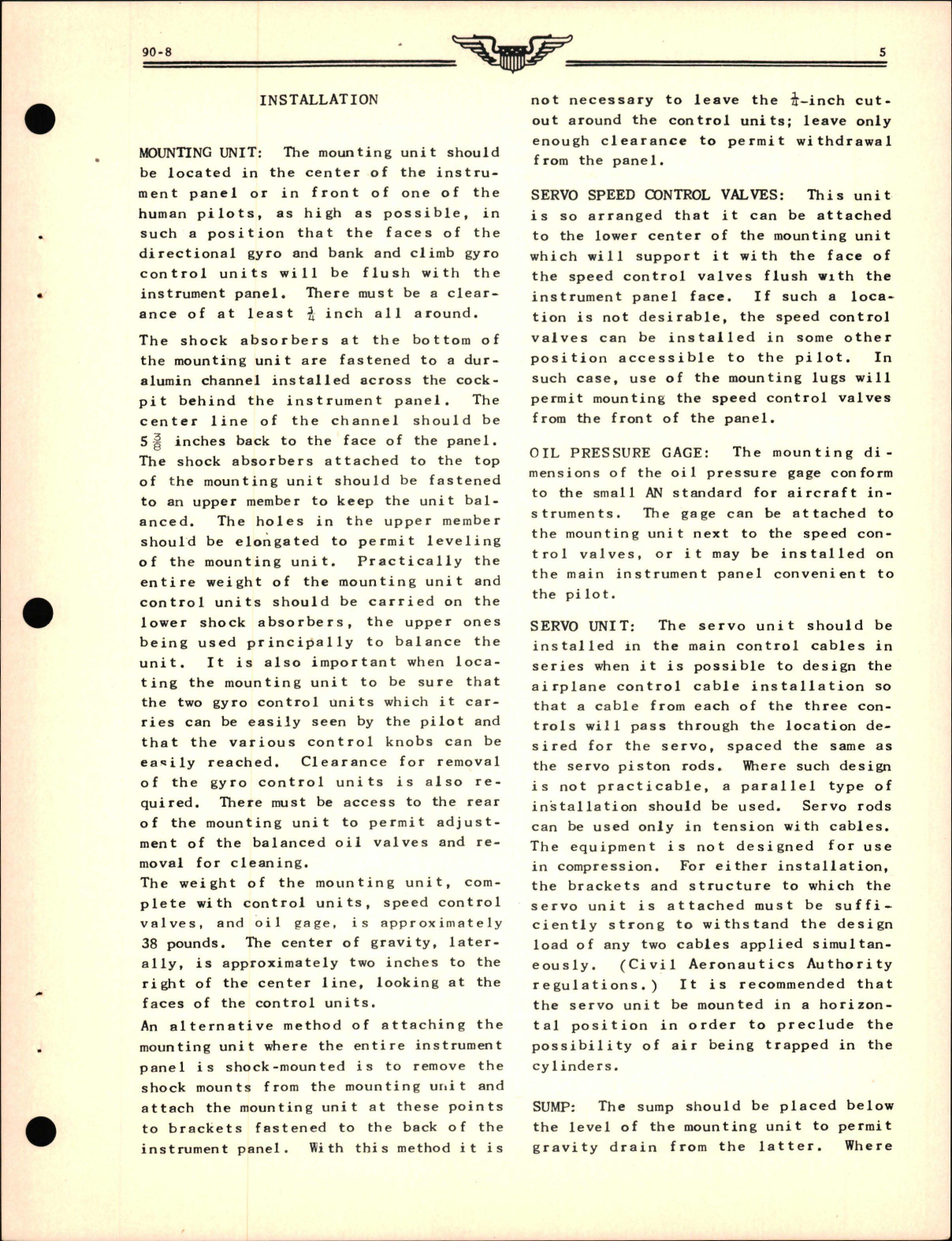 Sample page 7 from AirCorps Library document: Automatic Pilot Hydraulics and Small Tools - Instrument Repair Department