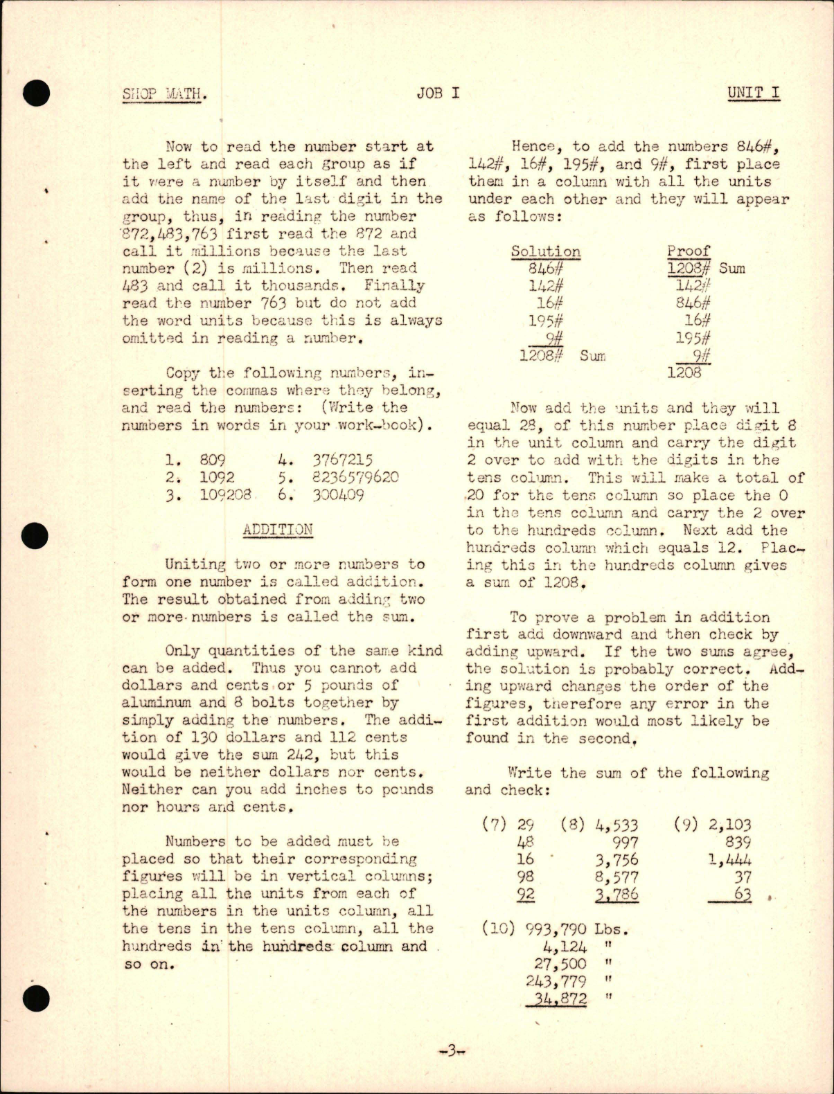 Sample page 7 from AirCorps Library document: Practical Shop Mathematics for Aviation Mechanics - Unit I Engineering Section