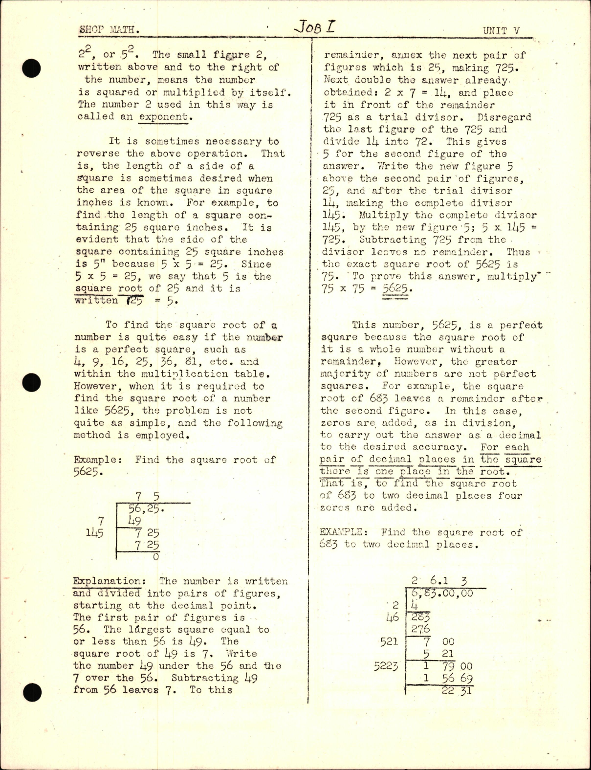 Sample page 7 from AirCorps Library document: Practical Shop Mathematics for Aviation Mechanics Unit V