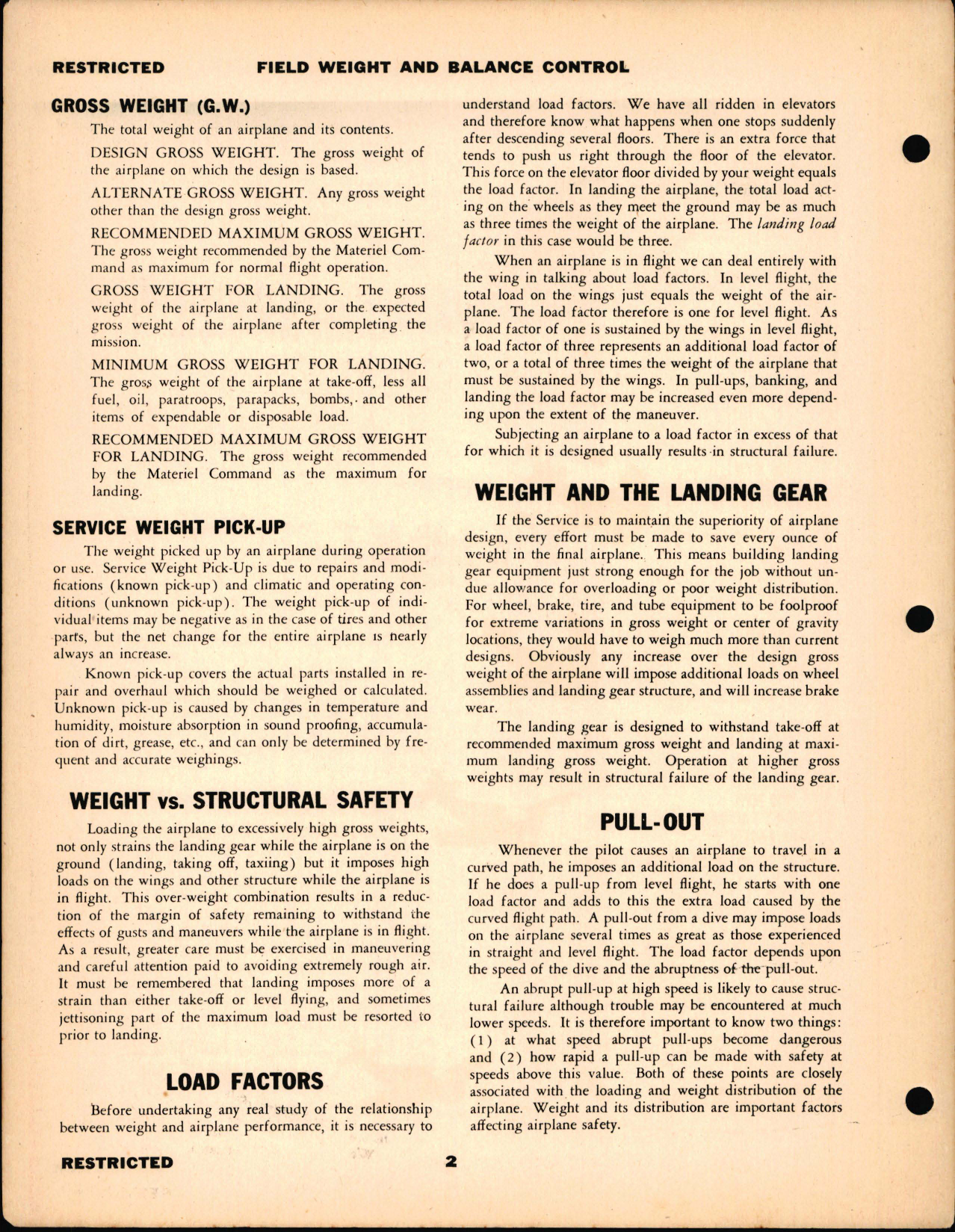 Sample page 7 from AirCorps Library document: Field Weight and Balance Control