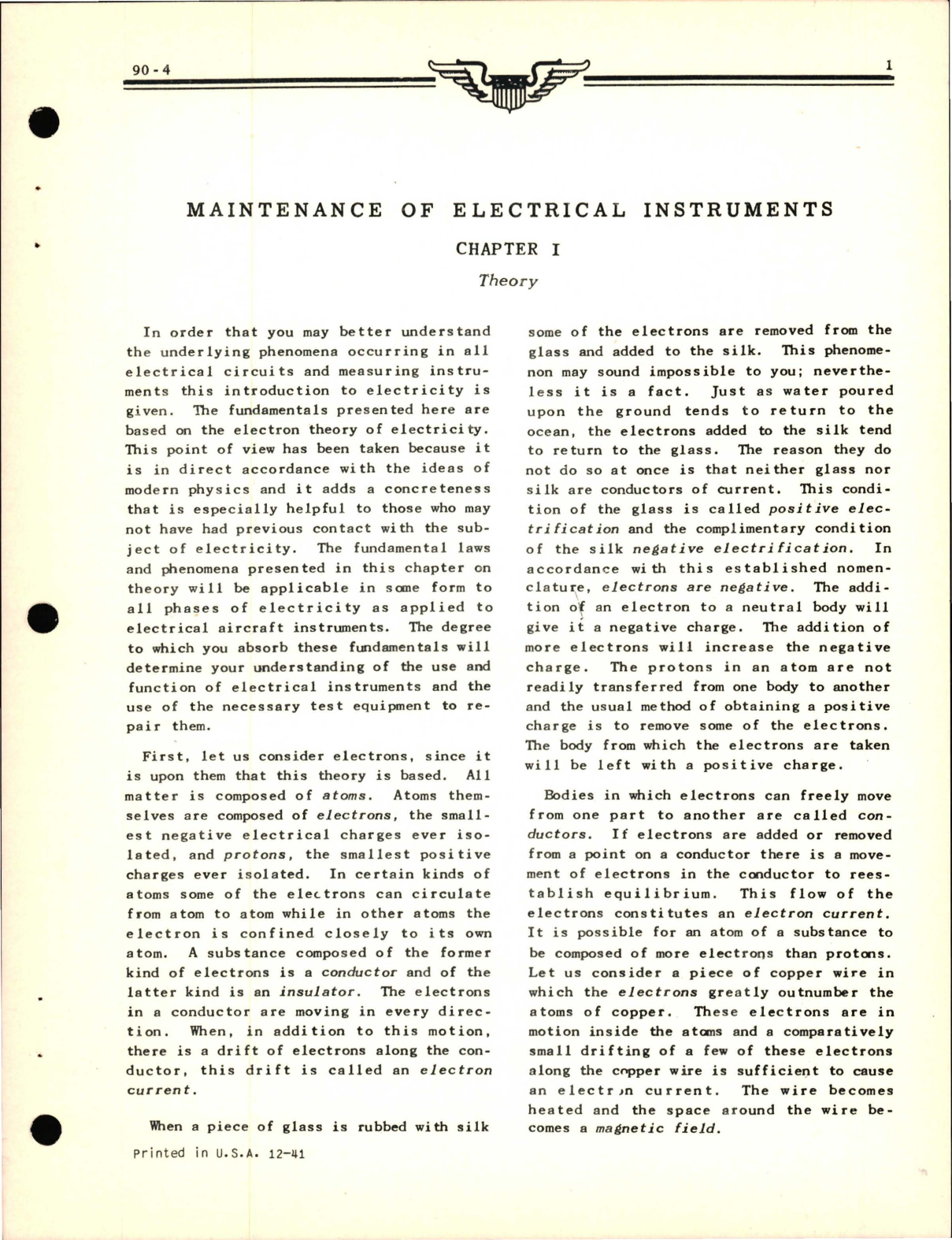 Sample page 7 from AirCorps Library document: Maintenance of Electrical Aircraft Instruments  - Instrument Repair Department