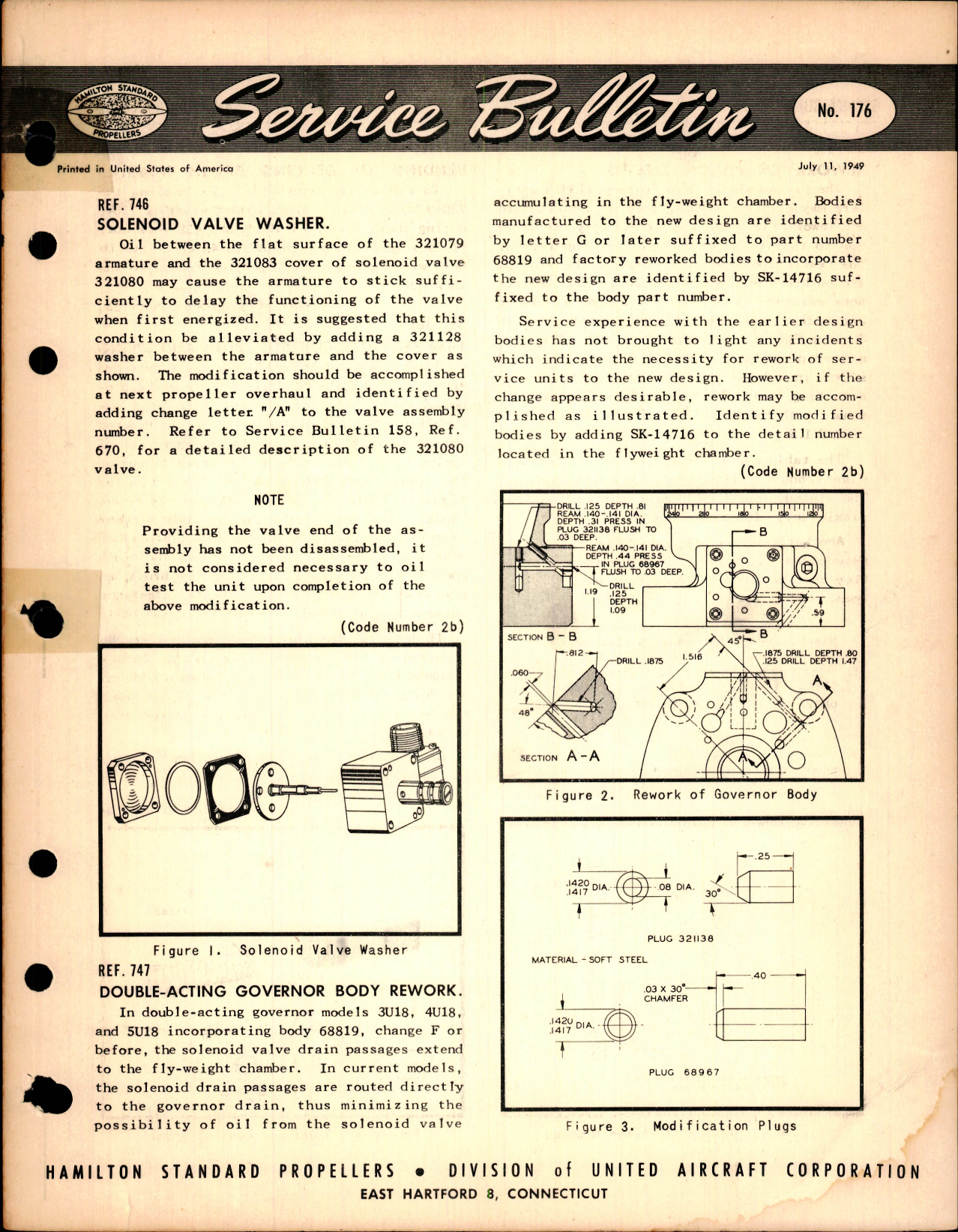 Sample page 1 from AirCorps Library document: Solenoid Valve Washer, Ref 746
