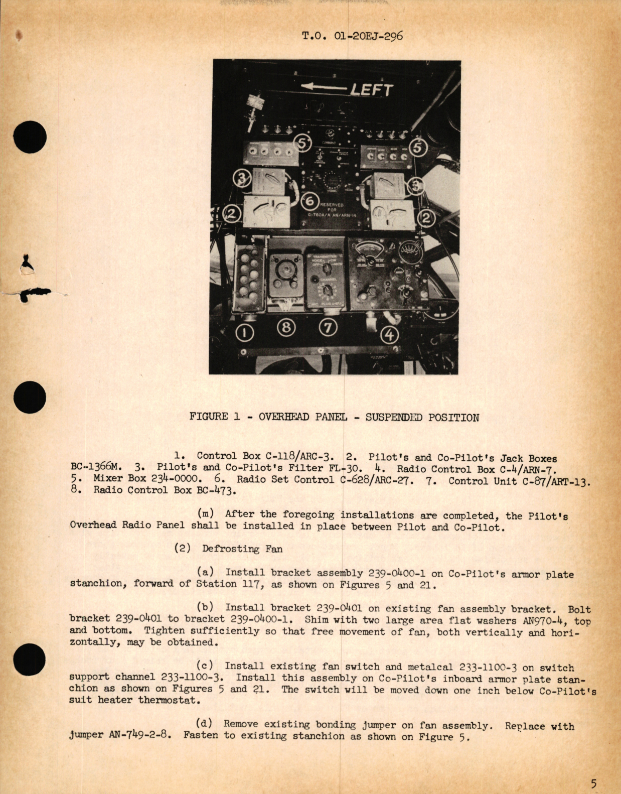 Sample page 5 from AirCorps Library document: Radio Set AN,ARC-27 and Keyer Group AN,ARA-26, Installation of - The B-29 Standard, WB-29, TB-29, and RB-29 Aircraft