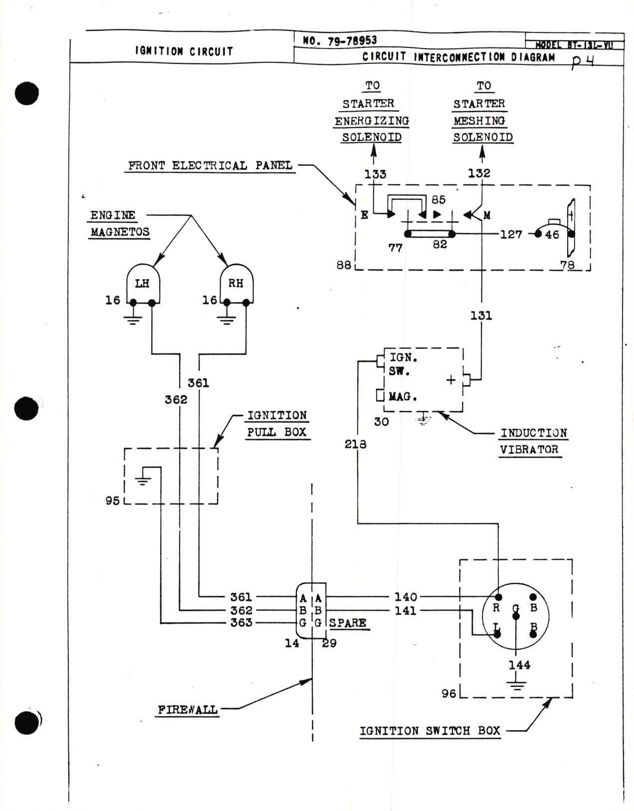 Sample page 5 from AirCorps Library document: Consolidated BT-13B-VU, SNV-2-VU Circuit Diagram Book