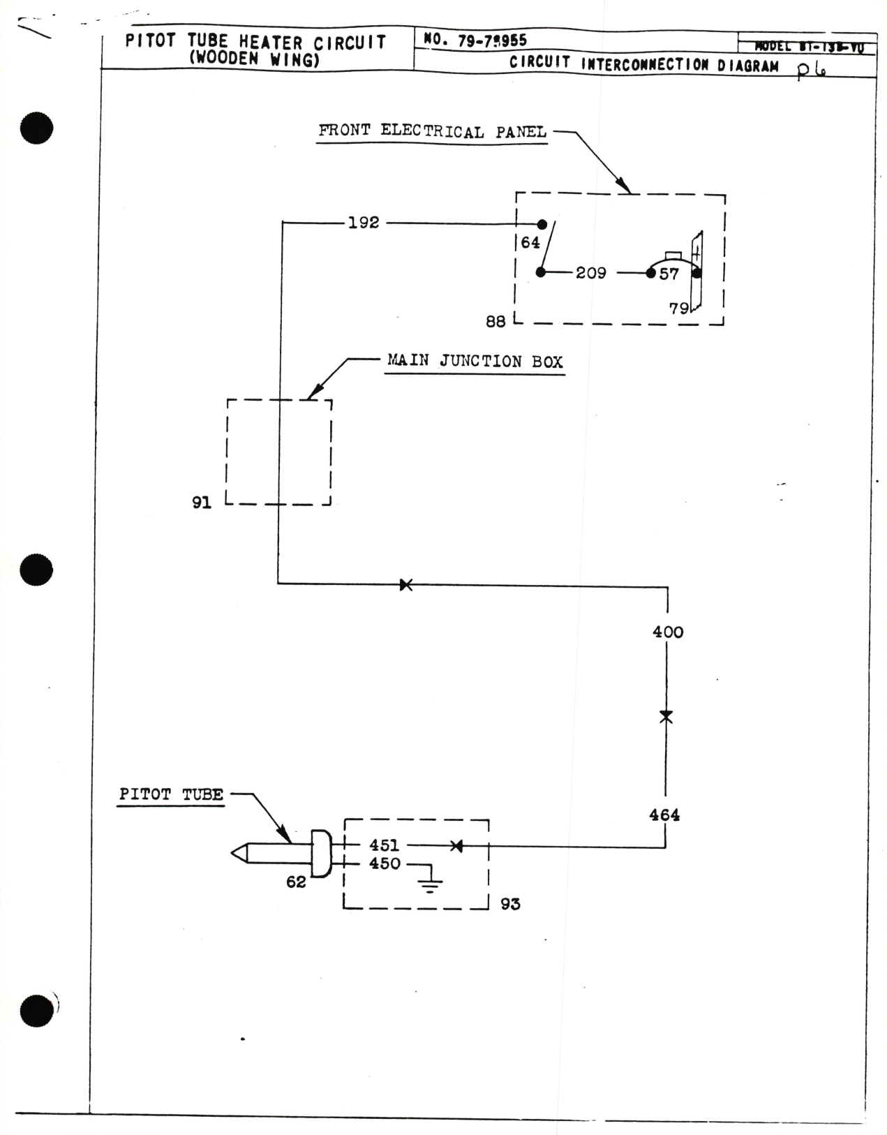 Sample page 7 from AirCorps Library document: Consolidated BT-13B-VU, SNV-2-VU Circuit Diagram Book