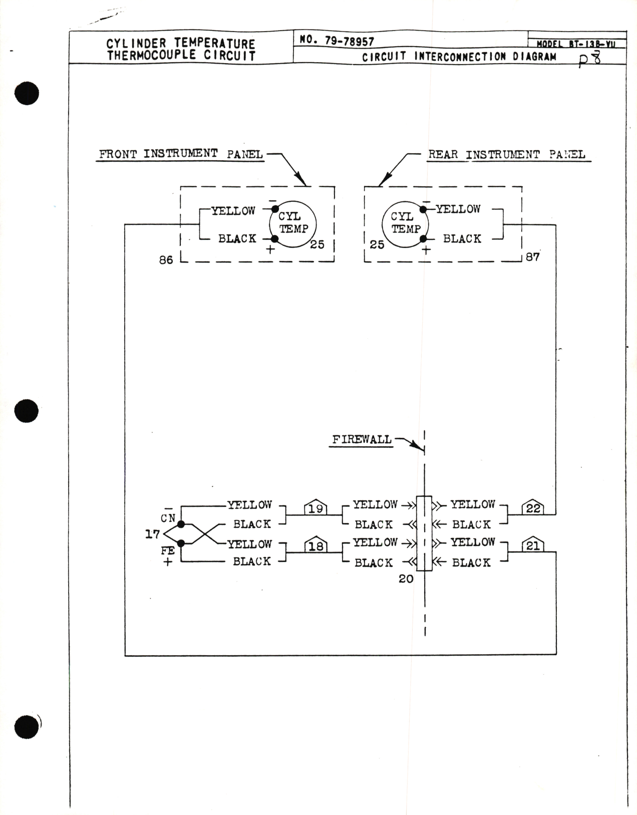 Sample page 9 from AirCorps Library document: Consolidated BT-13B-VU, SNV-2-VU Circuit Diagram Book