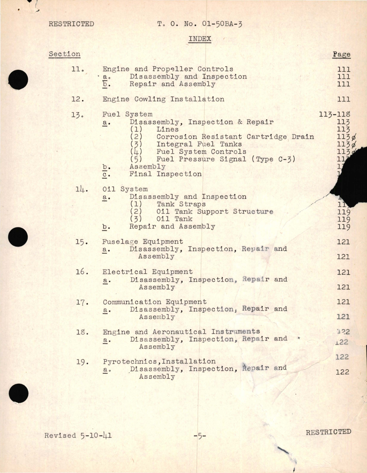 Sample page 7 from AirCorps Library document: Preliminary, Overhaul Instructions for the Model BT-13 Basic Training Airplane