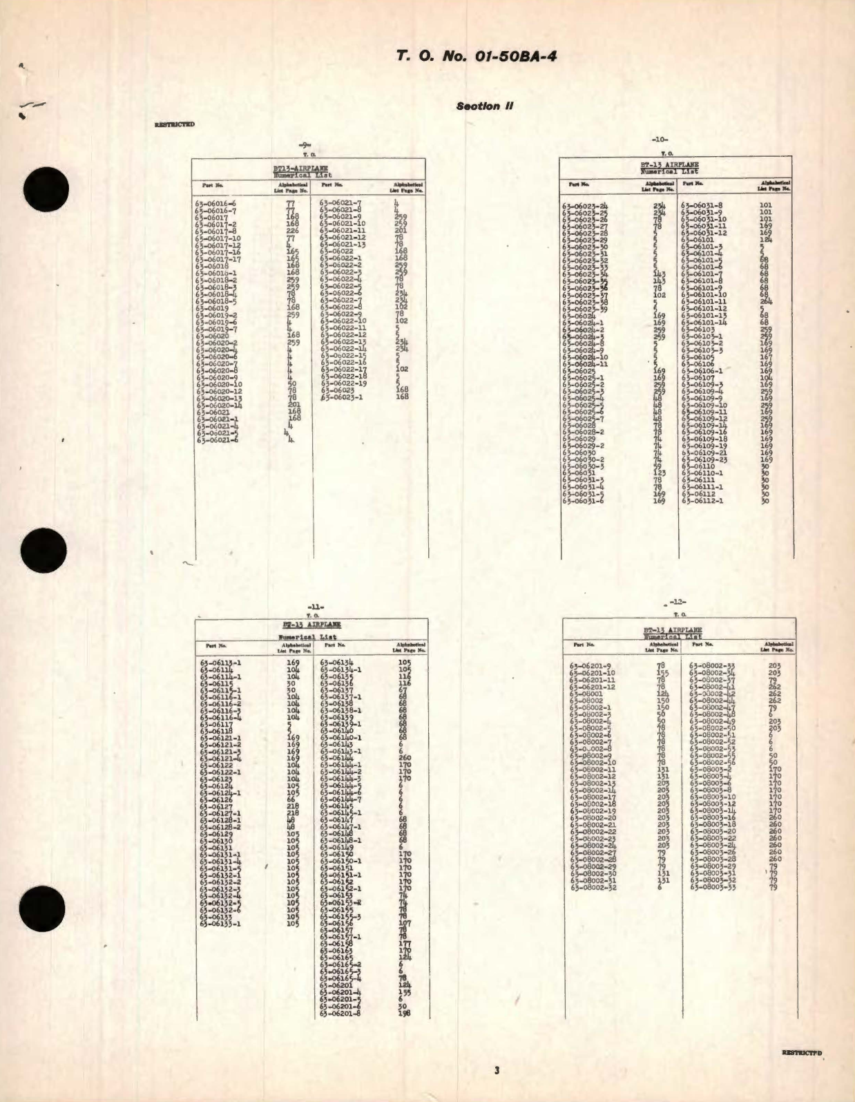 Sample page 7 from AirCorps Library document: Parts Catalog for the Model BT-13 Basic Training Airplane