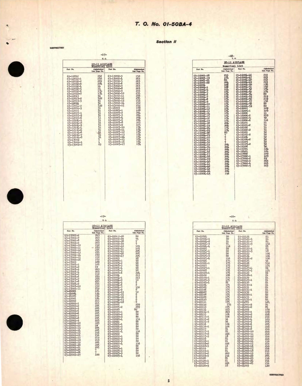 Sample page 9 from AirCorps Library document: Parts Catalog for the Model BT-13 Basic Training Airplane