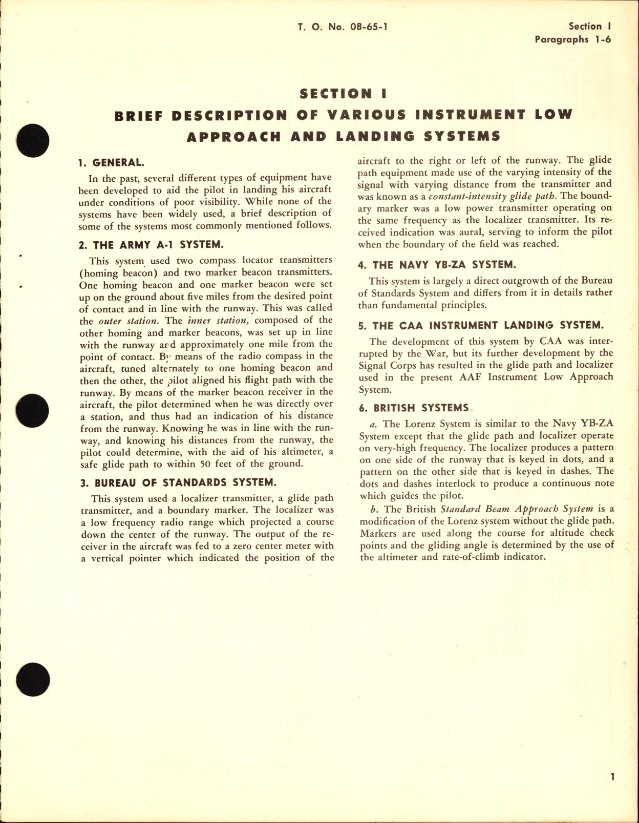 Sample page 5 from AirCorps Library document: Handbook of General Information for the US Air Force Instrument Low Approach System (SCS-51 System)