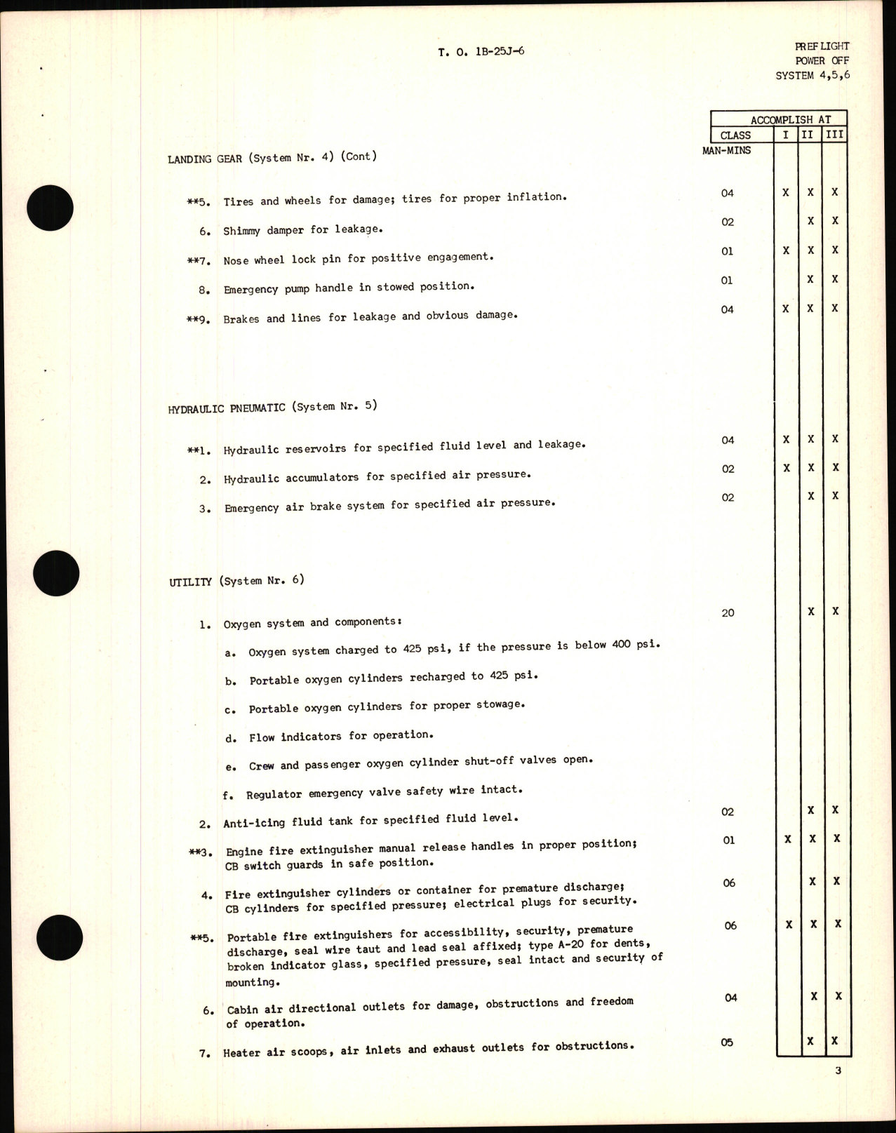 Sample page 7 from AirCorps Library document:  Handbook of Inspection Requirements for USAF Model B-25 Aircraft