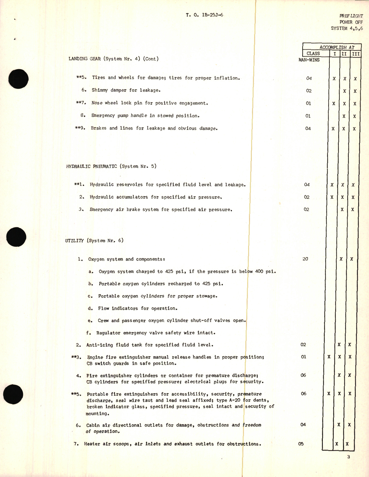 Sample page 7 from AirCorps Library document: Handbook of Inspection Requirements for USAF Model B-25 Aircraft