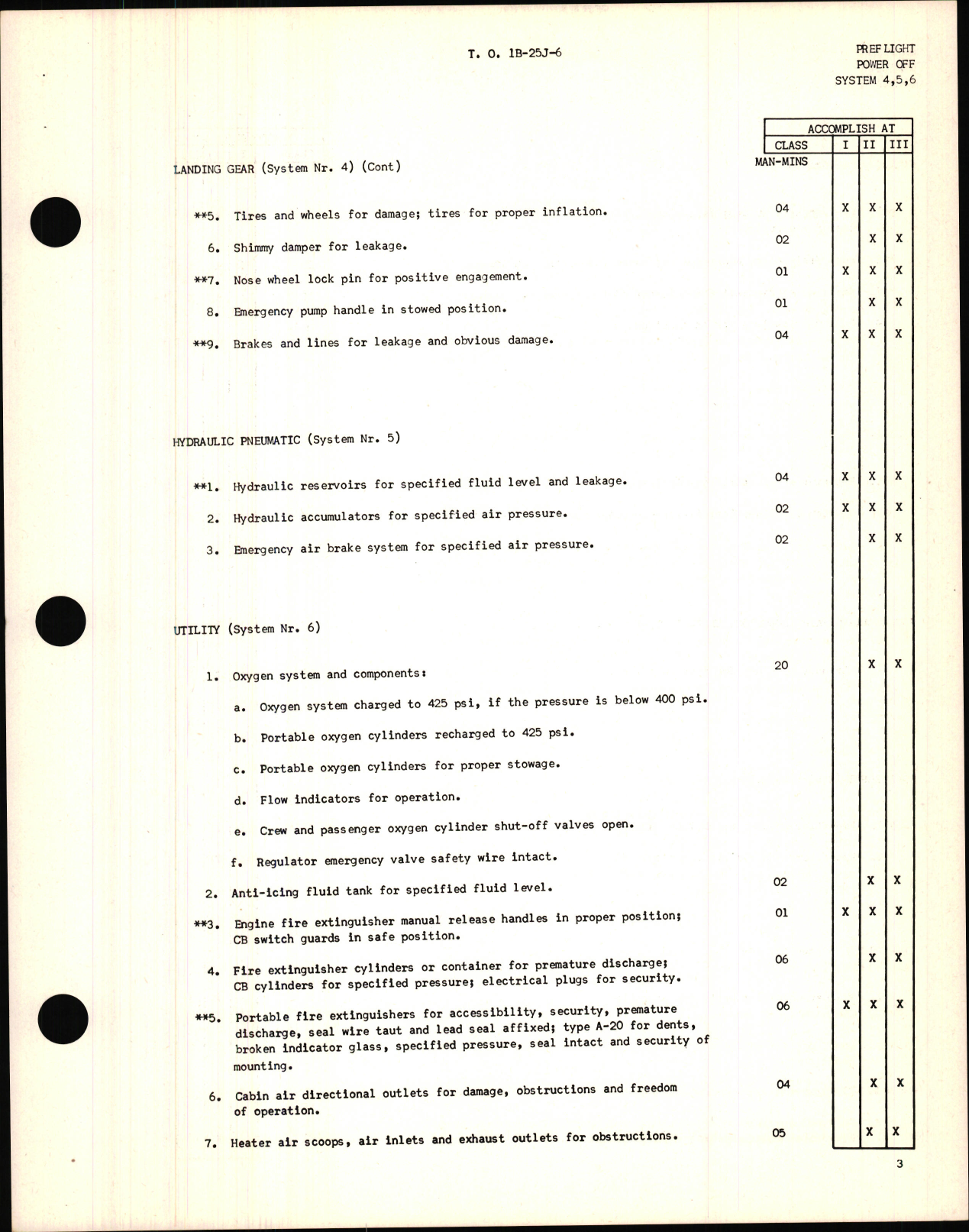 Sample page 7 from AirCorps Library document: Handbook of Inspection Requirements for USAF Model B-25 Aircraft