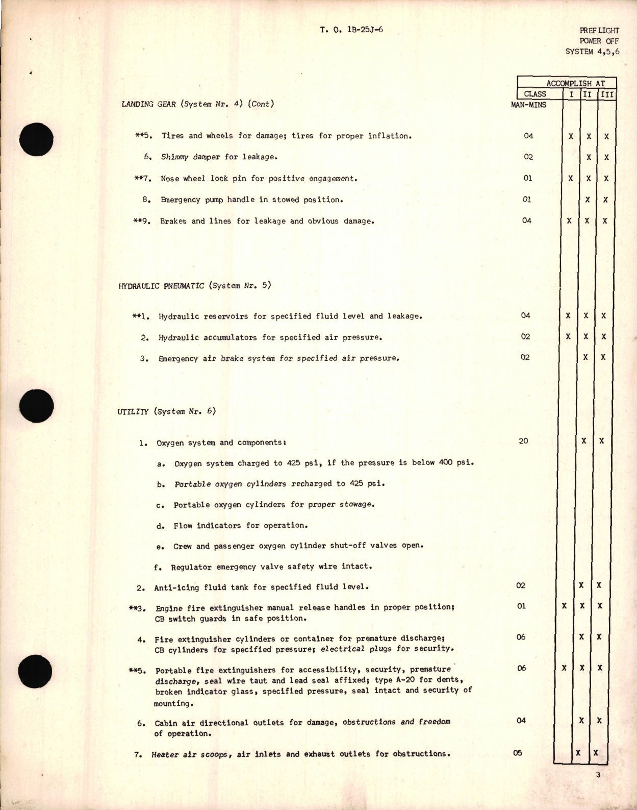 Sample page 7 from AirCorps Library document: Handbook of Inspection Requirements for USAF Model B-25 Aircraft, 