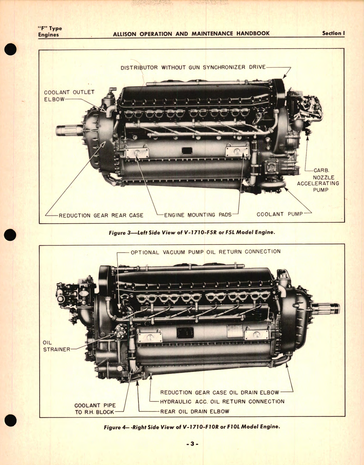 Sample page 9 from AirCorps Library document: Operation and Maintenance for Allison V-1710  