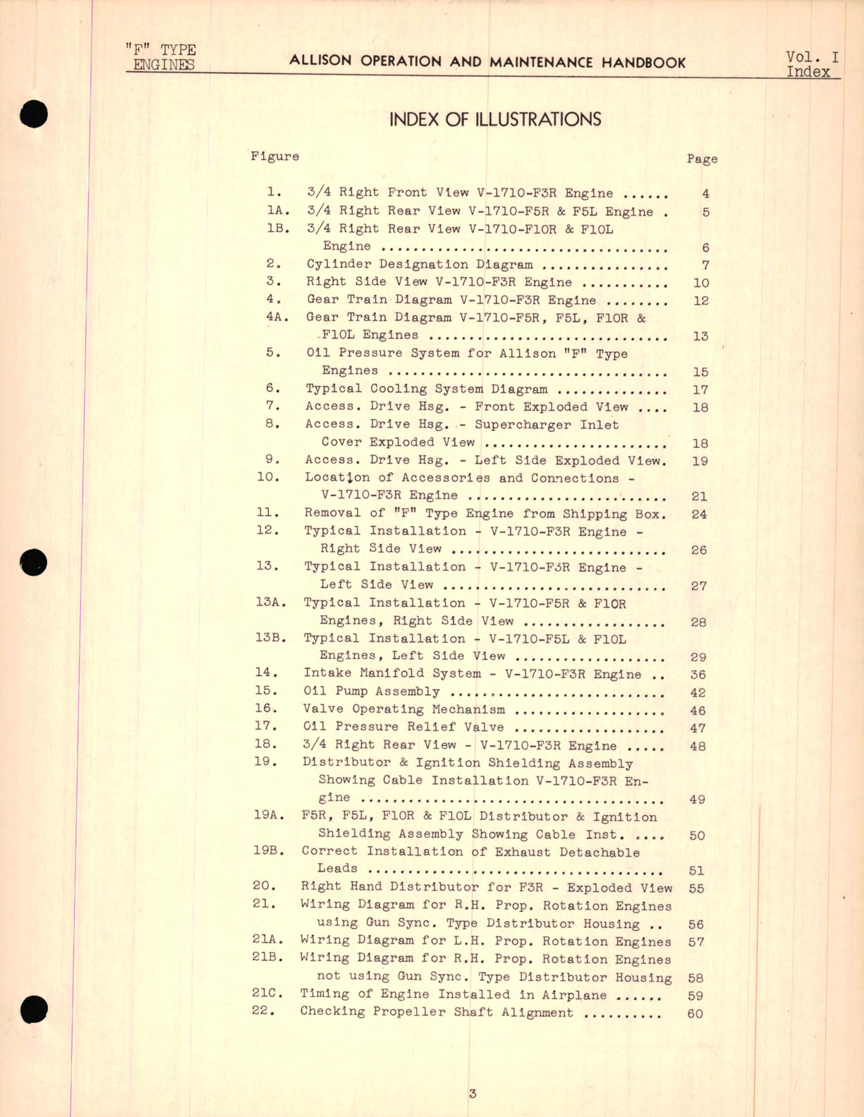 Sample page 7 from AirCorps Library document: Operation Maintenance and Overhaul Handbook for V-1710 - F Type Engines