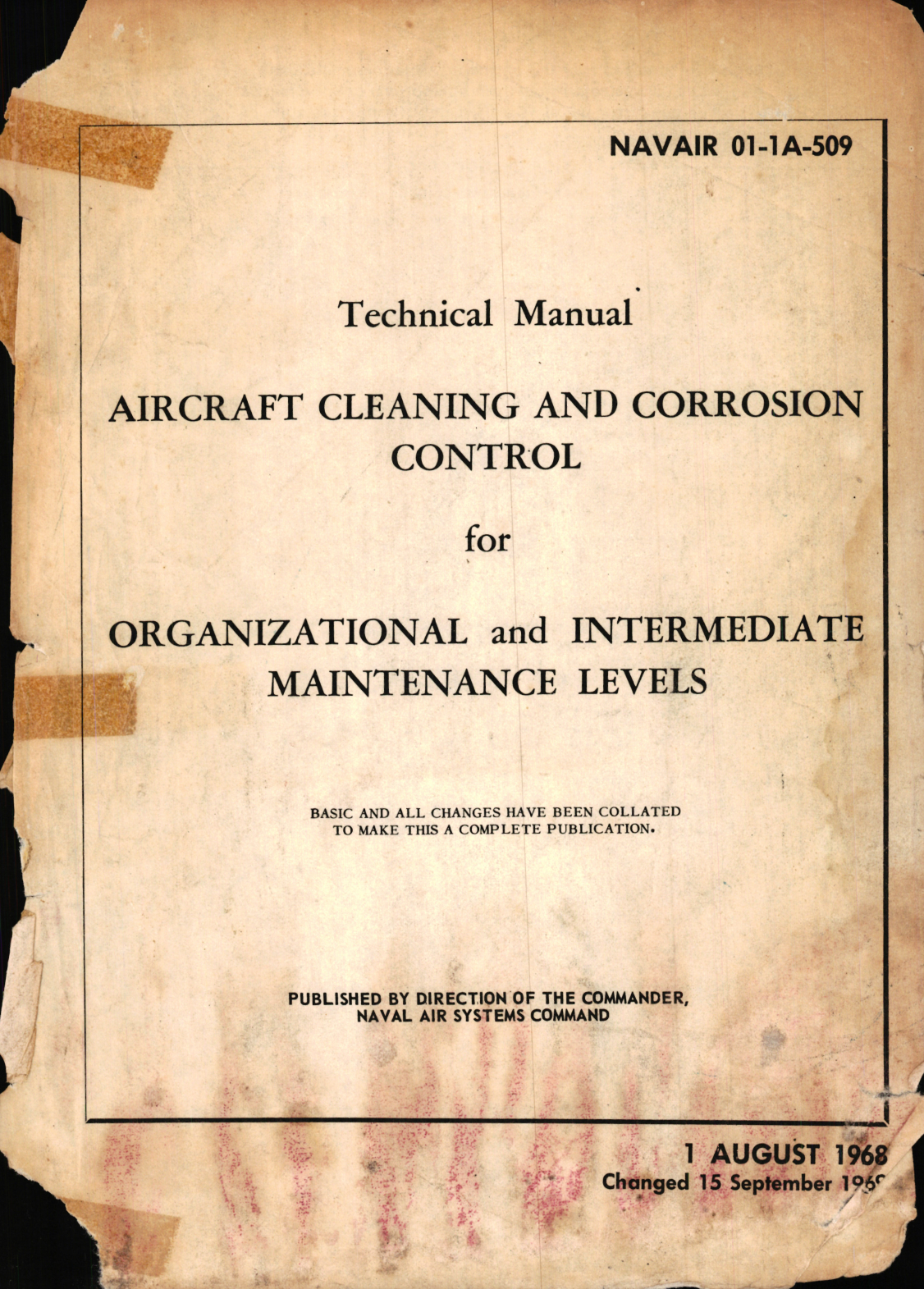 Sample page 1 from AirCorps Library document: Aircraft Cleaning and Corrosion Control for Organizational and Intermediate Maintenance Levels