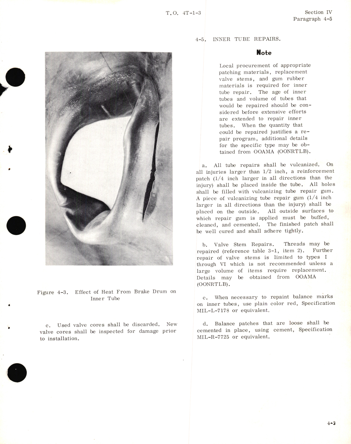 Sample page 5 from AirCorps Library document: Inspection, Maintenance Instructions, Storage, and Disposition of Aircraft Tires and Inner Tubes