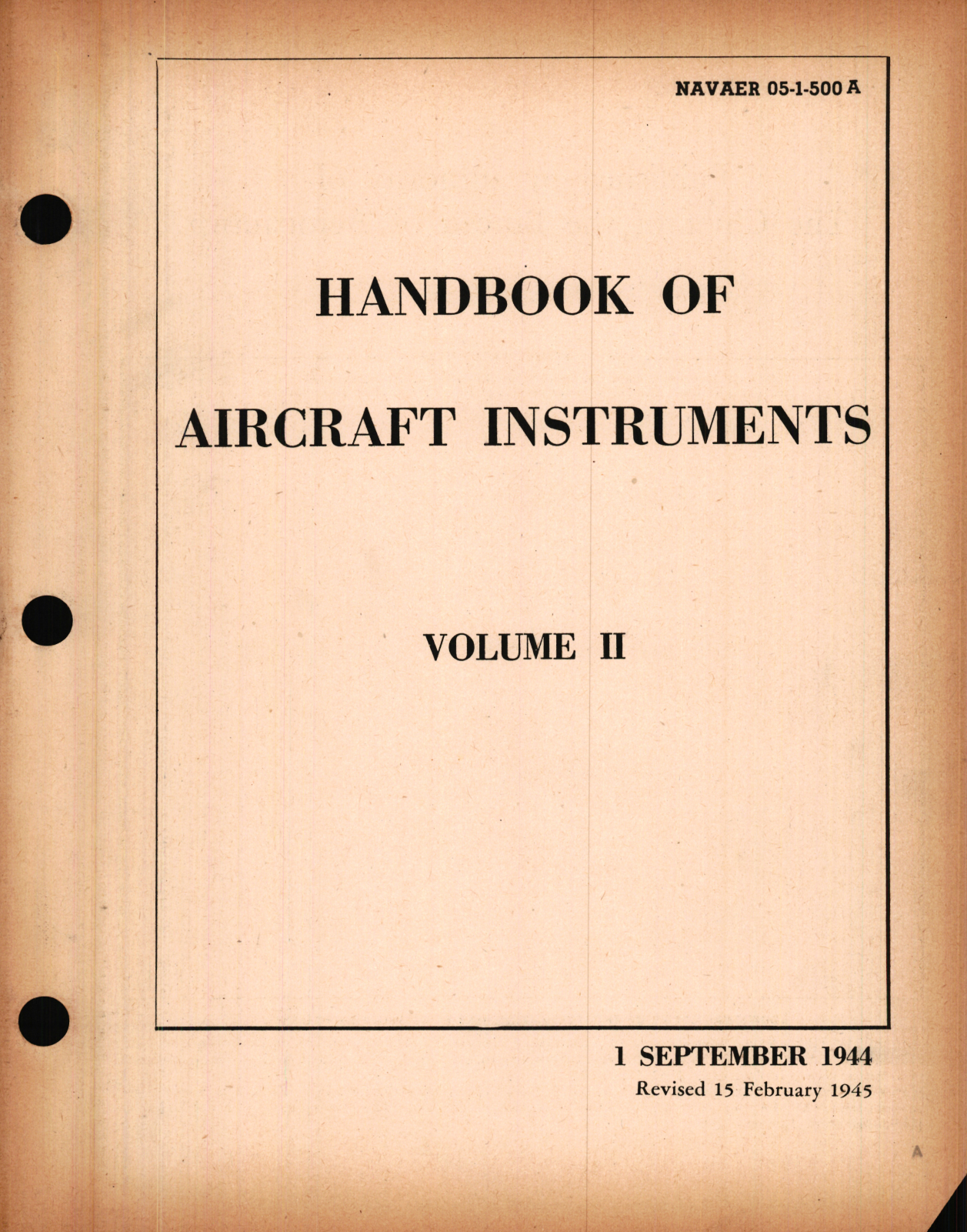 Sample page 1 from AirCorps Library document: Handbook of Aircraft Instruments