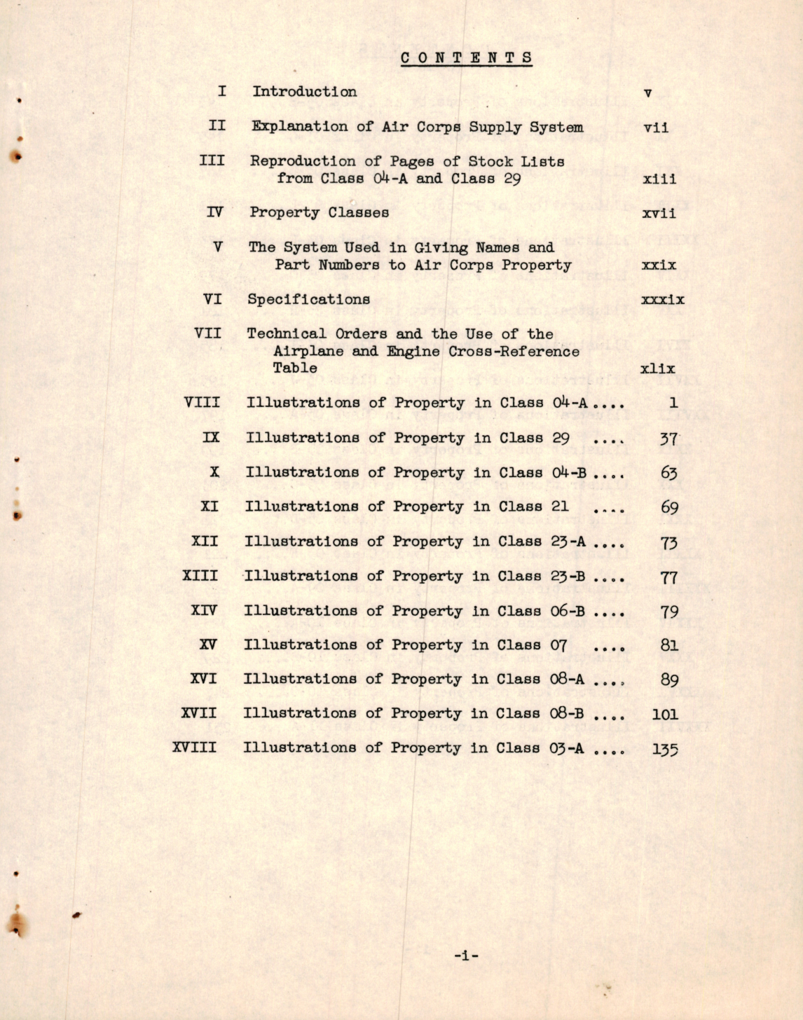 Sample page 7 from AirCorps Library document: Air Corps Property Identification Guide