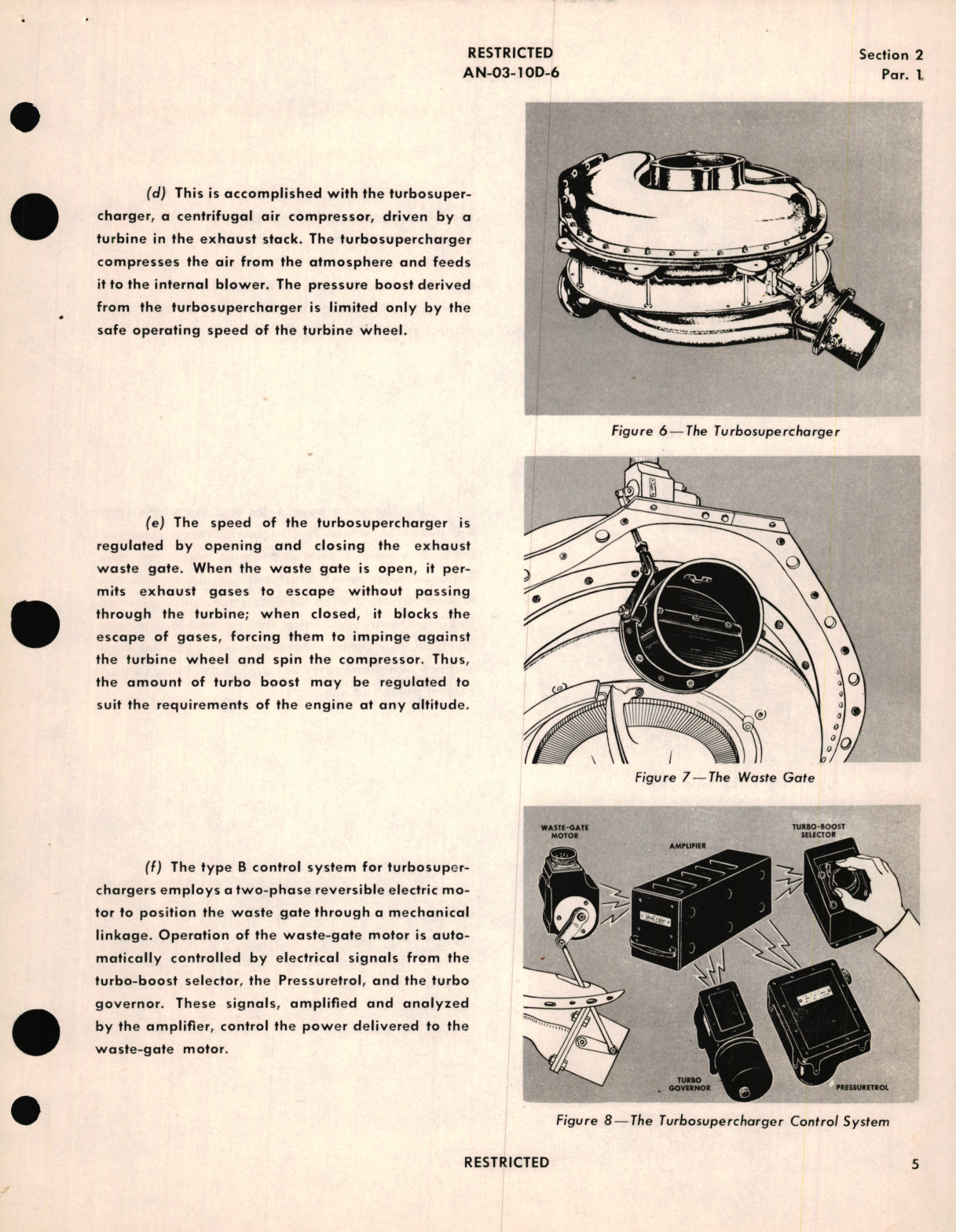 Sample page 9 from AirCorps Library document: Operation and Service Instructions for Type B Electronic Control System for Turbosuperchargers 