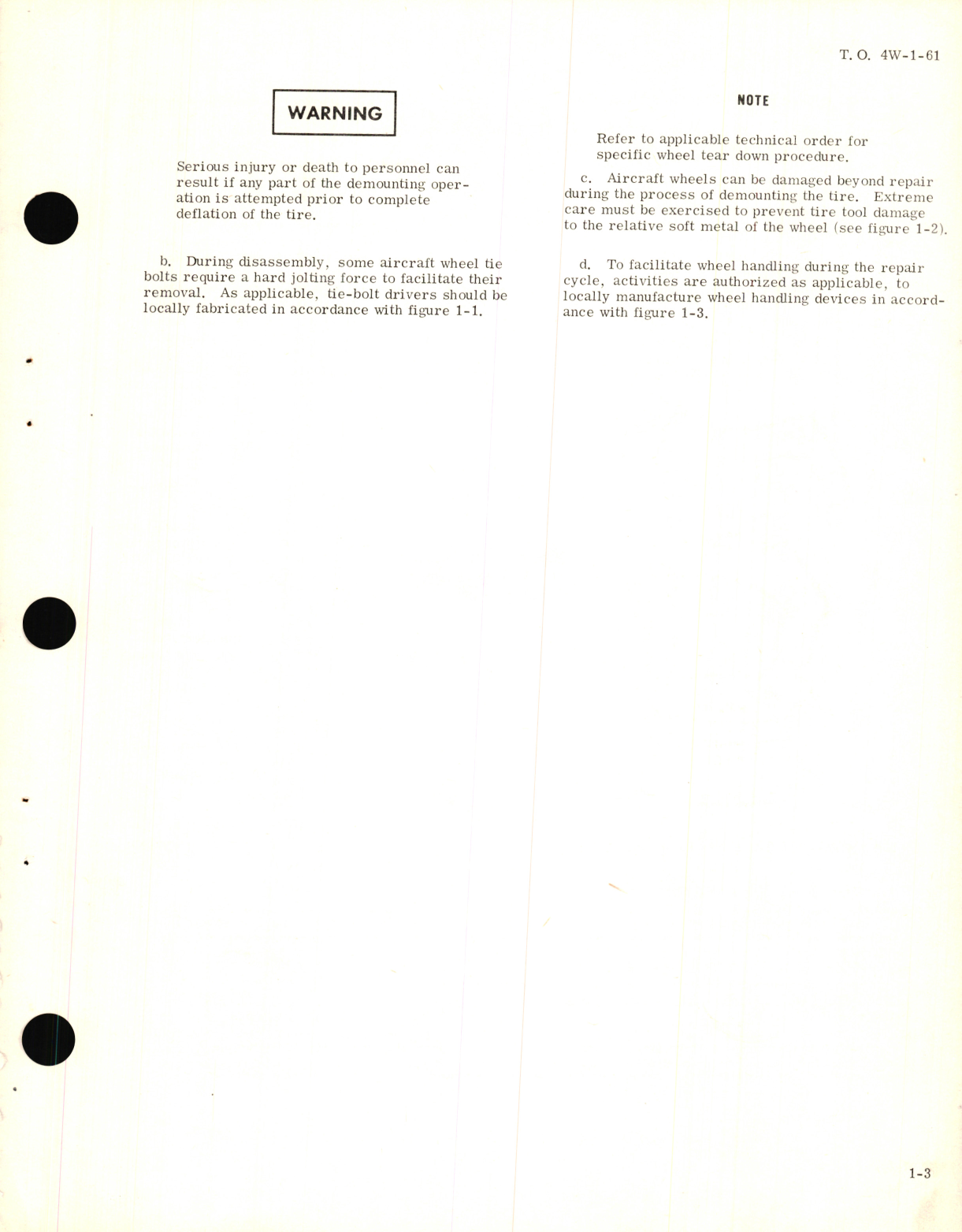 Sample page 9 from AirCorps Library document: Maintenance and Overhaul Instructions for All Type Aircraft Wheels