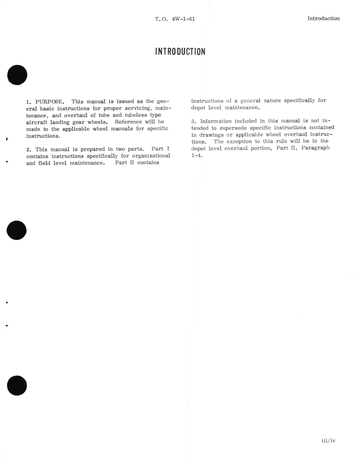 Sample page 5 from AirCorps Library document: Maintenance and Overhaul Instructions for All Type Aircraft Wheels