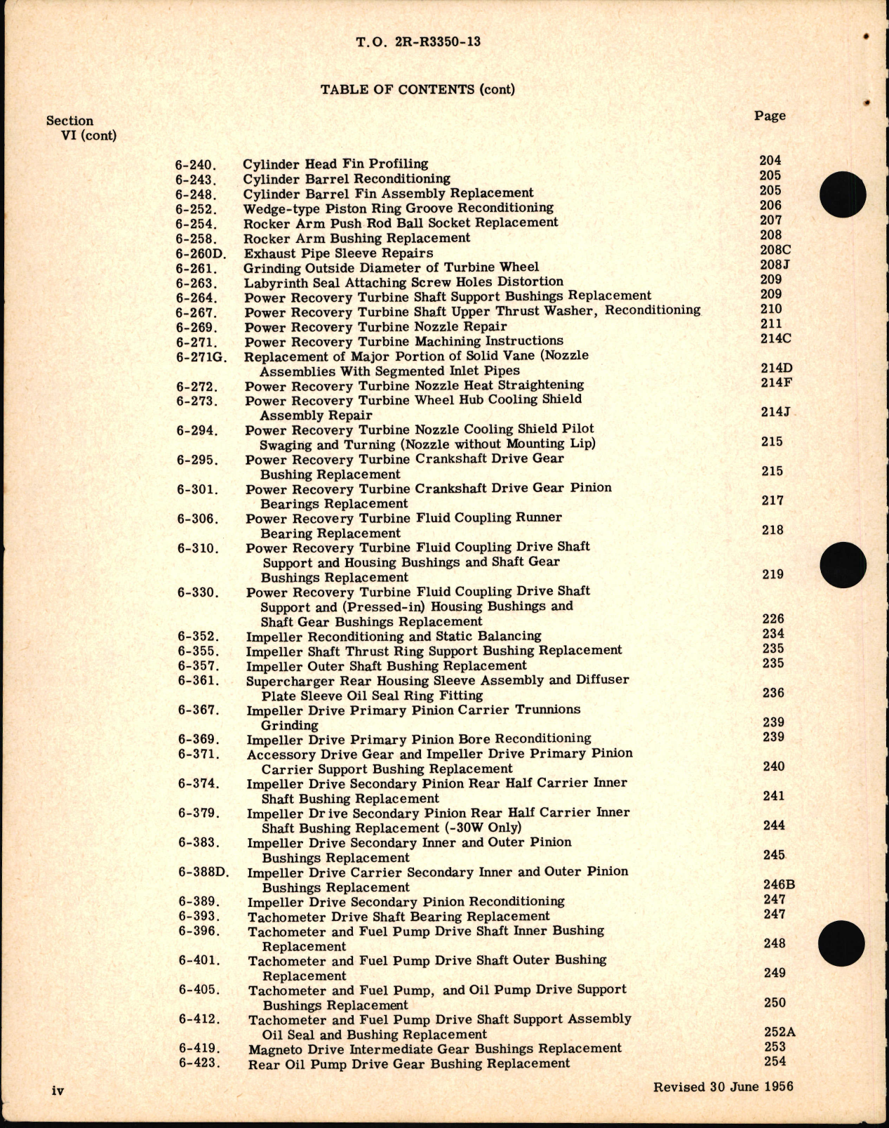 Sample page 6 from AirCorps Library document: Unidentified Manual for R-3350