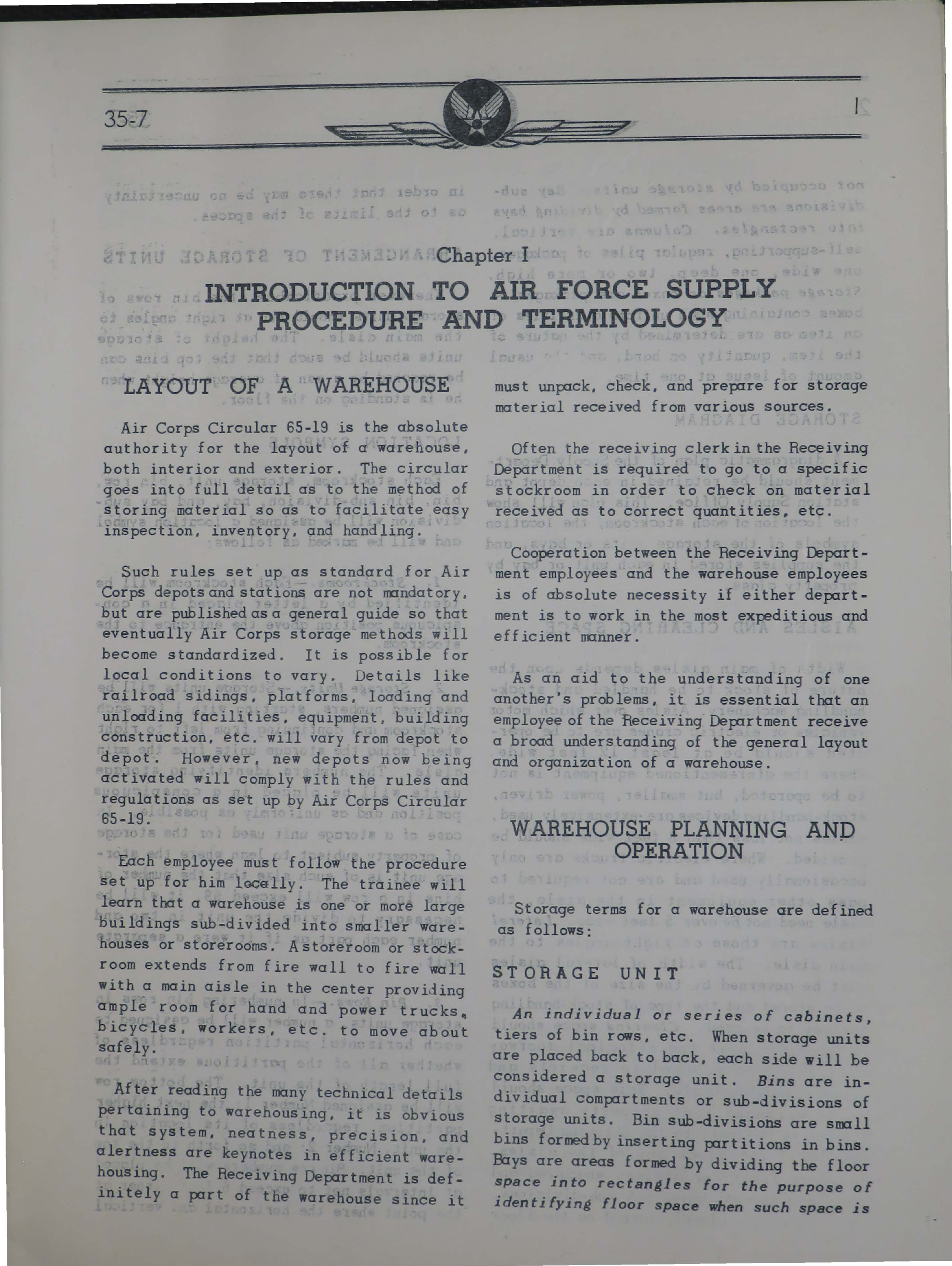Sample page 5 from AirCorps Library document: Receiving Manual for Depot Supply Section