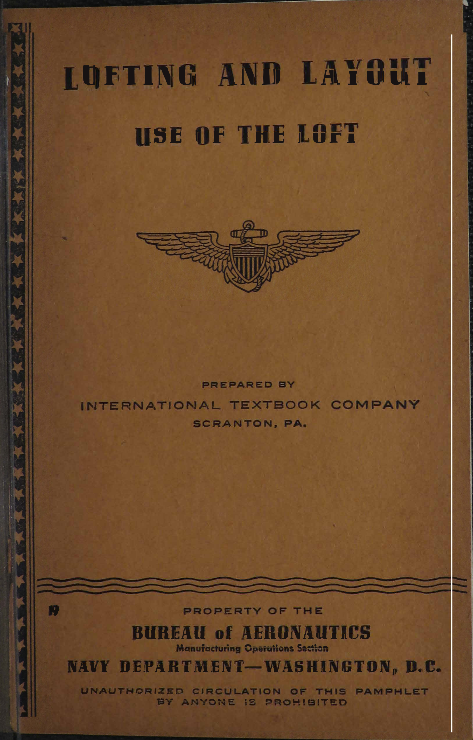 Sample page 1 from AirCorps Library document: Lofting and Layout - Use of the Loft - Bureau of Aeronautics