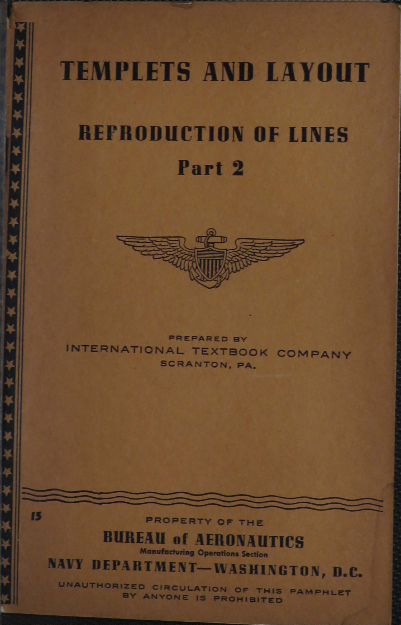Sample page 1 from AirCorps Library document: Templets and Layout - Reproduction of Lines - Part 2 - Bureau of Aeronautics